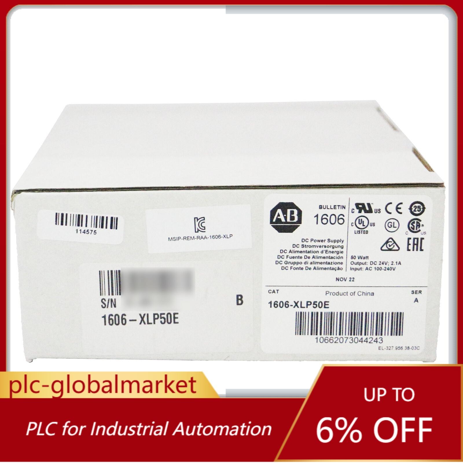1606-XLP50E NEW AB Power Supply In Box 1606XLP50E AB US Free Tax