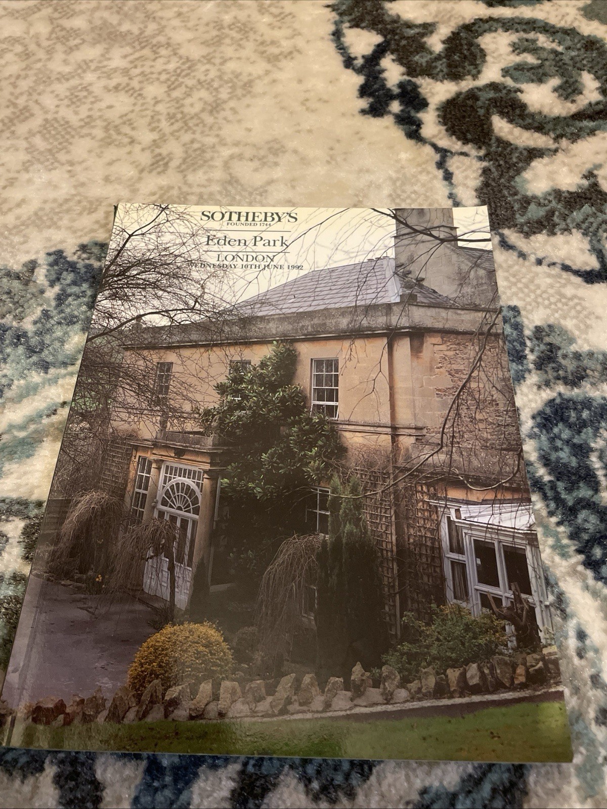 Sotheby’s auction catalog from Eden Park London 6/10/1992