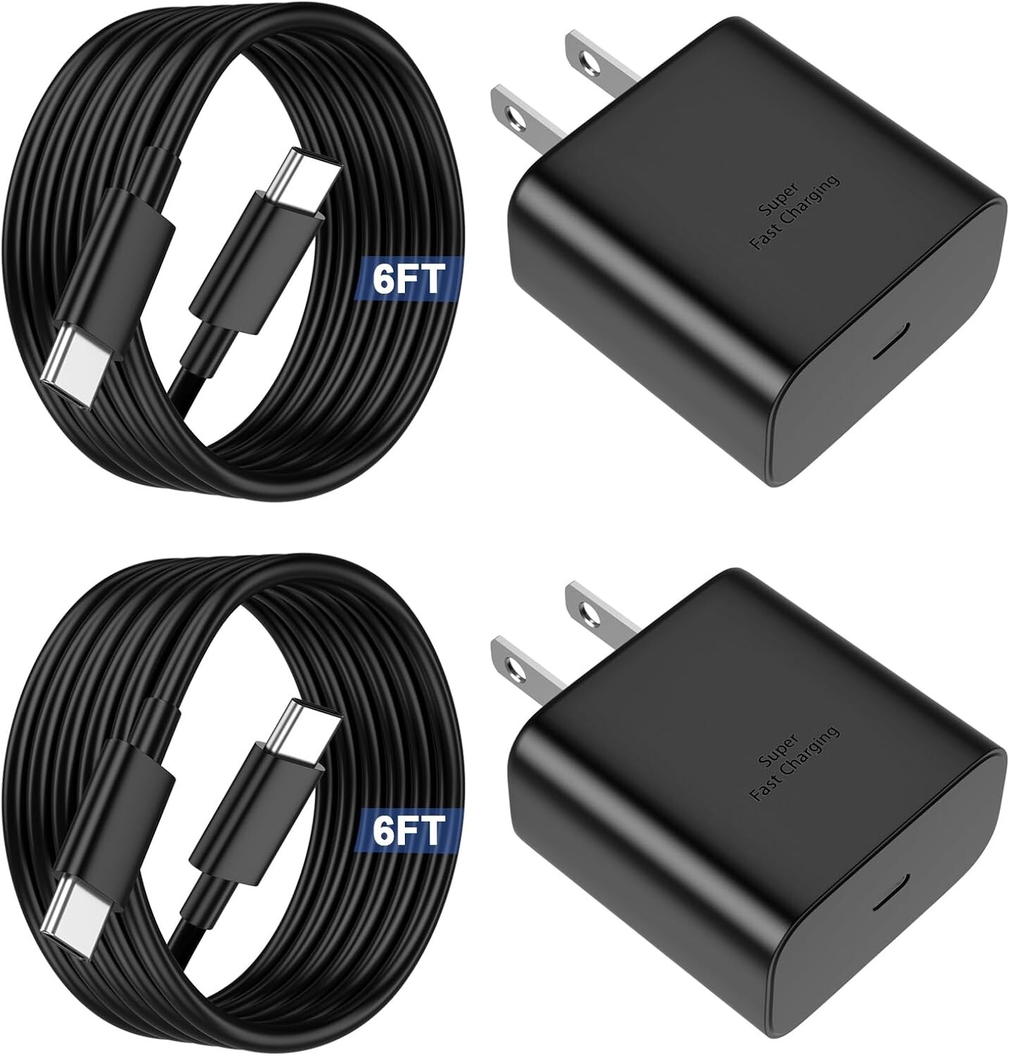 45W Fast Charger USB C for SamSung Galaxy S25/S24/S23/S22 Z Fold 5 6 Tab S10/S9