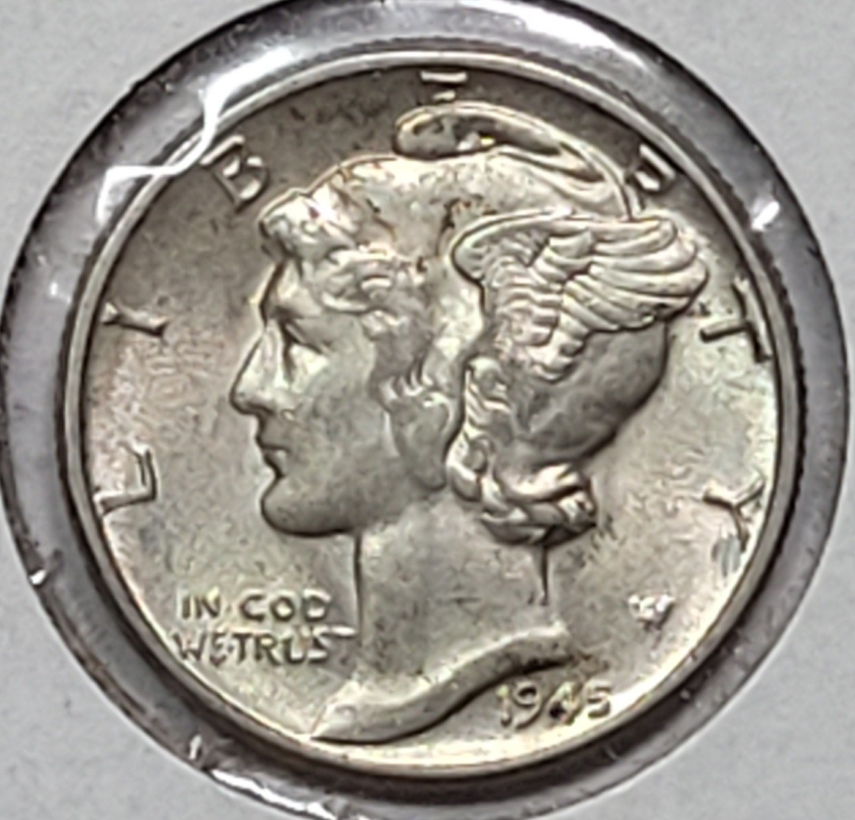 1945 10c Mercury Silver Dime Uncirculated