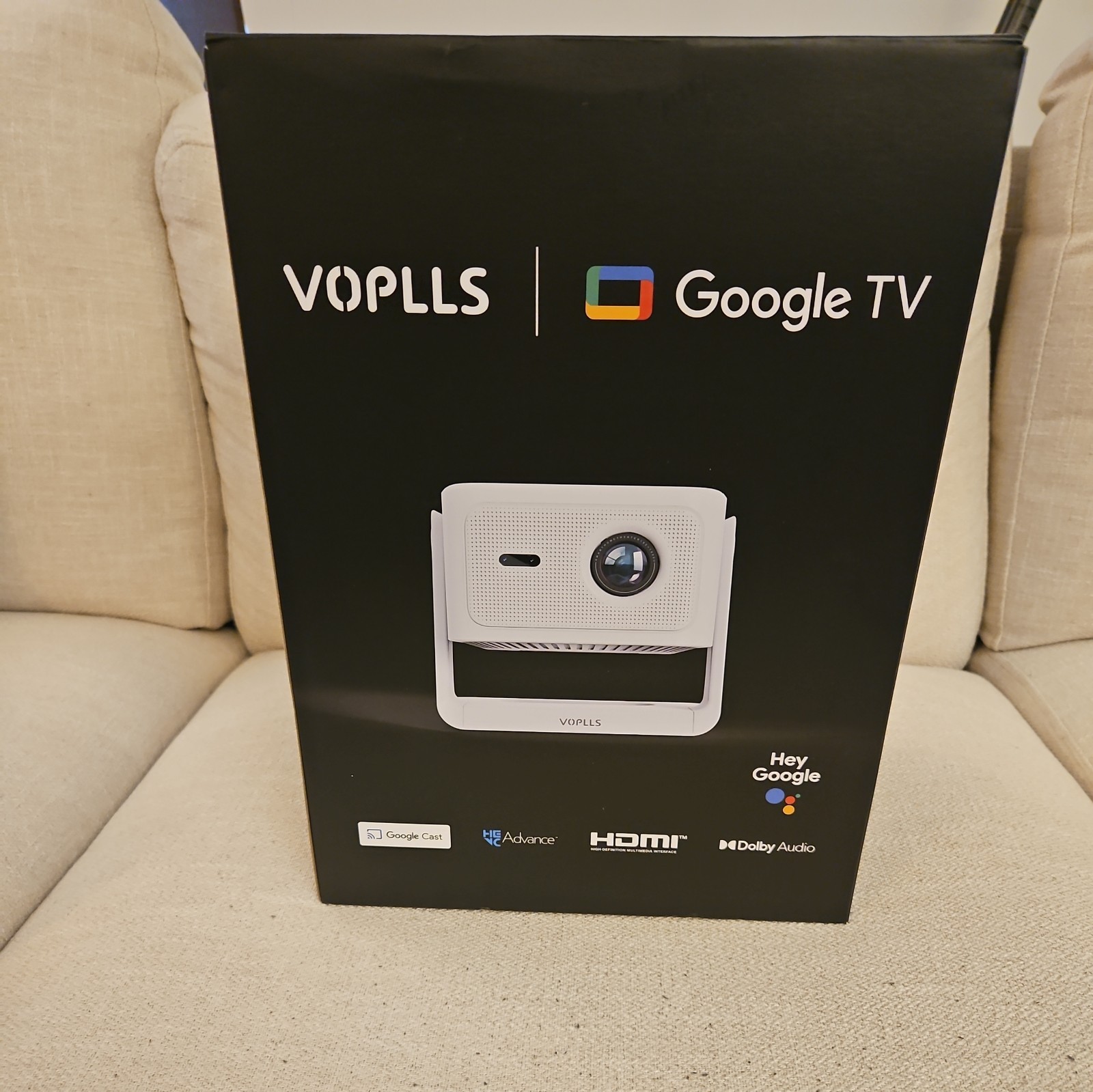 【Official Licensed Google TV】4K Smart Projector with Wifi and Bluetooth,  Outdoo