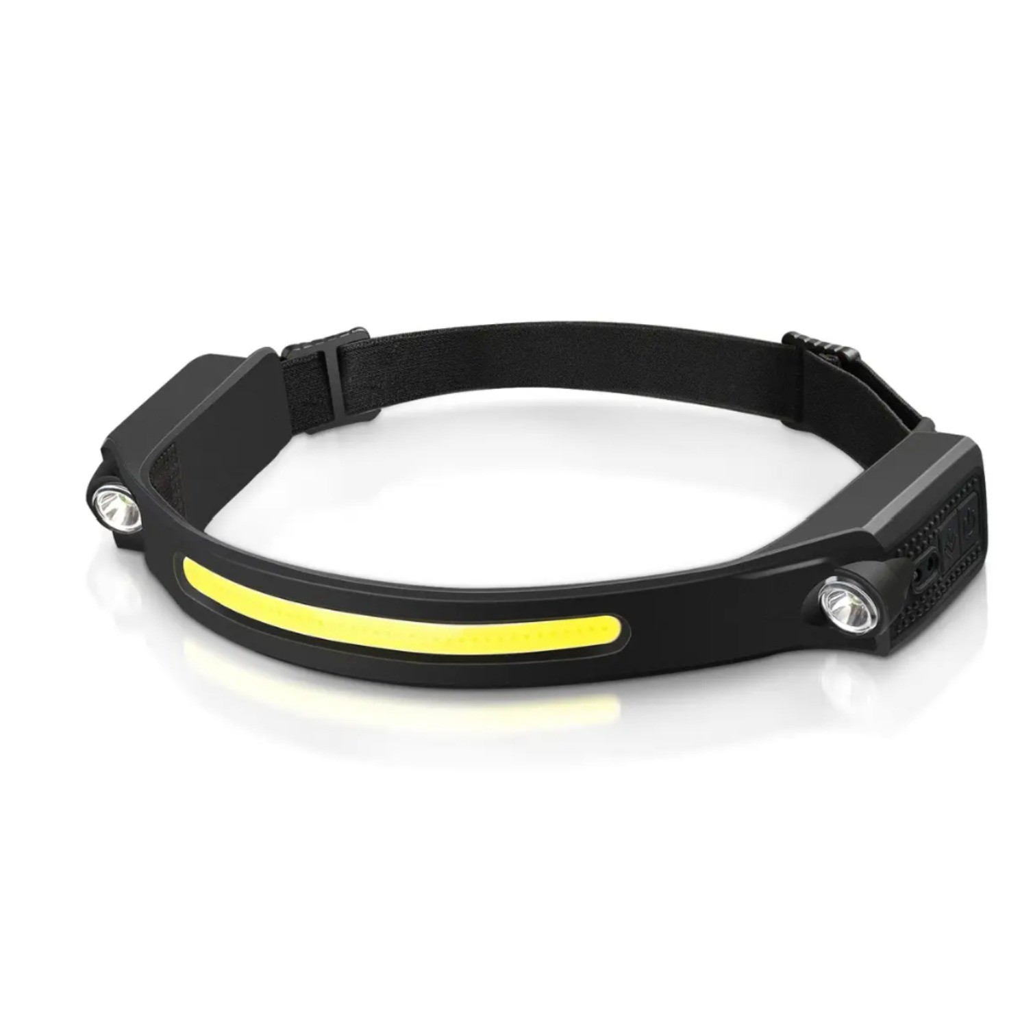Rechargeable LED Headlamp Flashlight, 350 Lumens 230° Floodlight and Spotlight