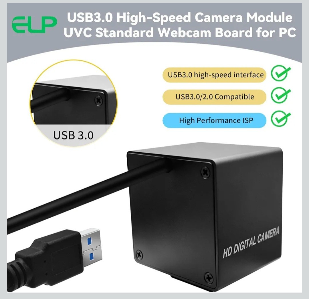 5MP Global Shutter USB3.0 Camera Module 60FPS 110° Wide Angle LightBurn Pi