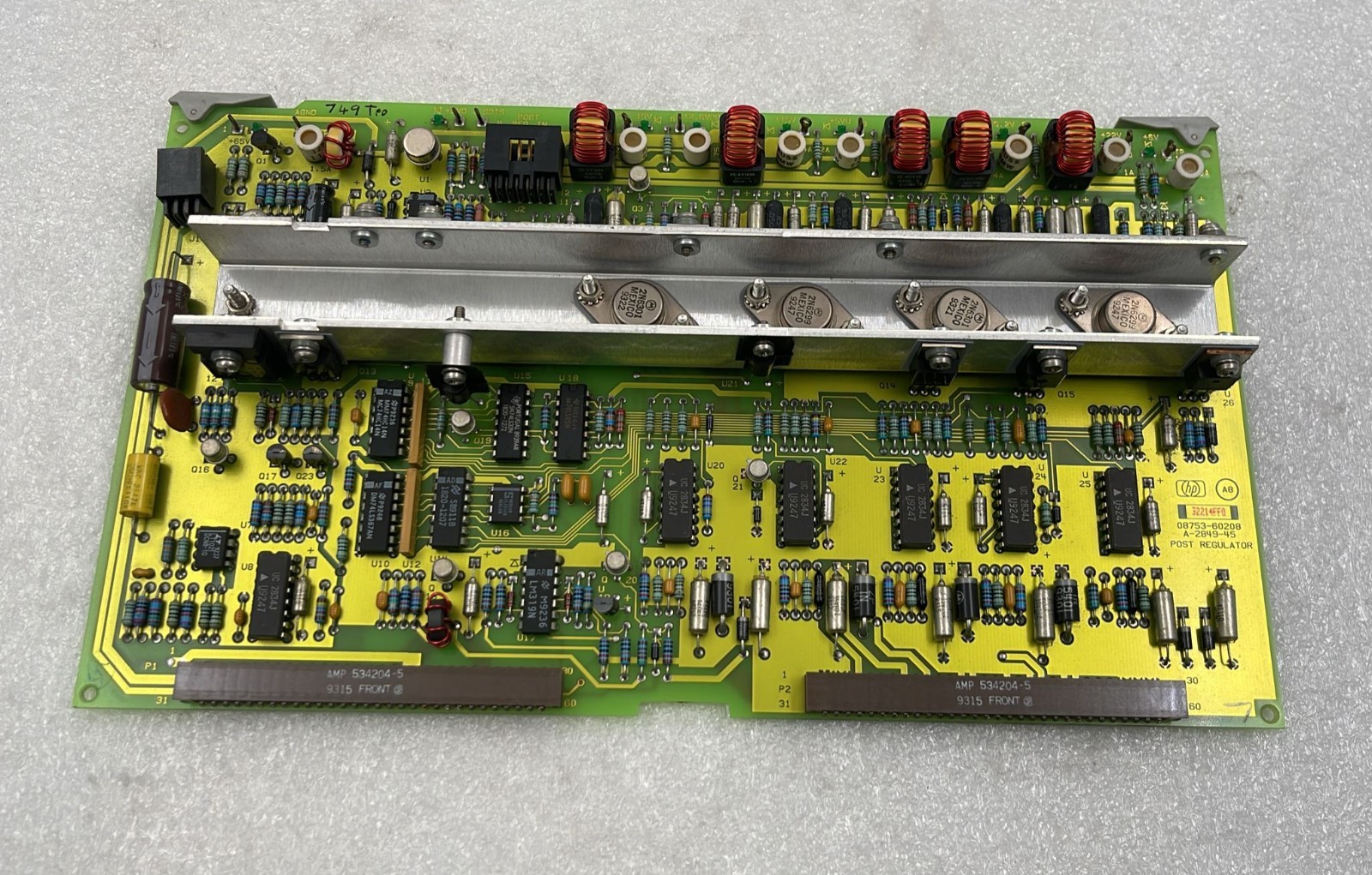 HP Agilent 8753C Network Analyzer Post Regulator Board 08753-60208 A-2849-45