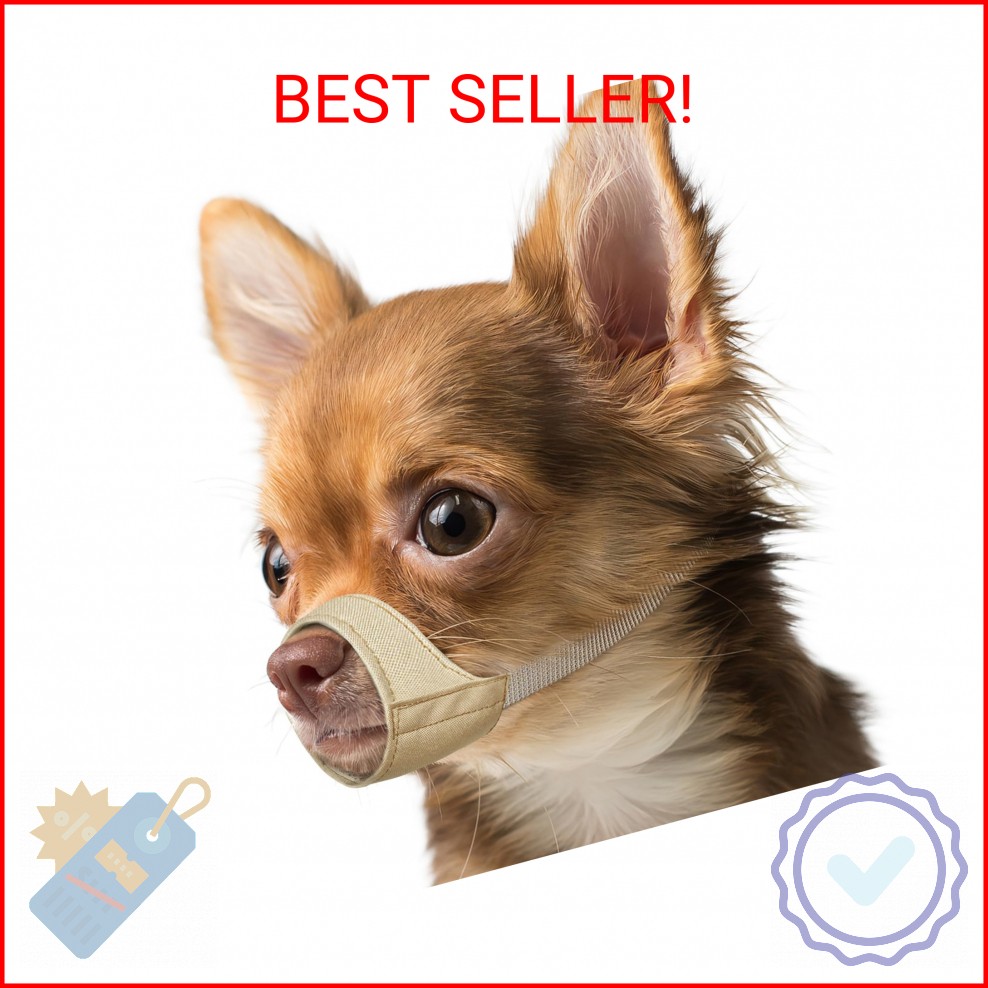 Mayerzon Short Snout Dog Muzzle, Small Muzzle for Chihuahua Shih Tzu American Bu