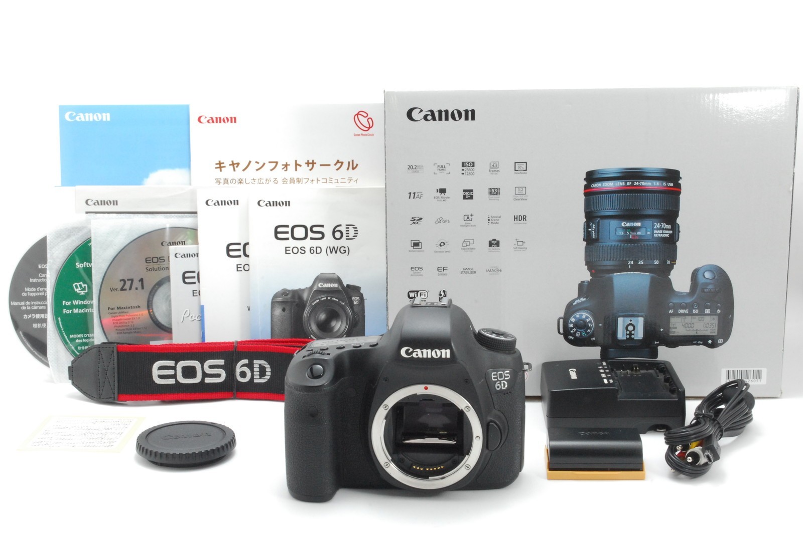 [Near MINT w/Box]Canon EOS 6D Body 20.2MP Digital SLR Black From JAPAN