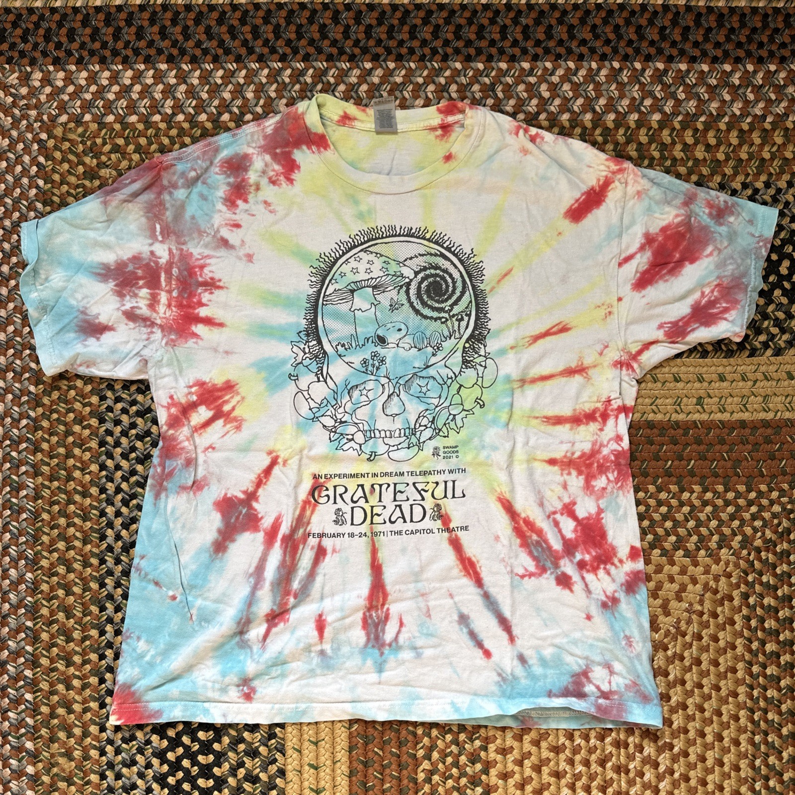 Grateful Dead Tie Dye Capitol Theatre Shirt XL Jerry Garcia Bob Weir Vintage