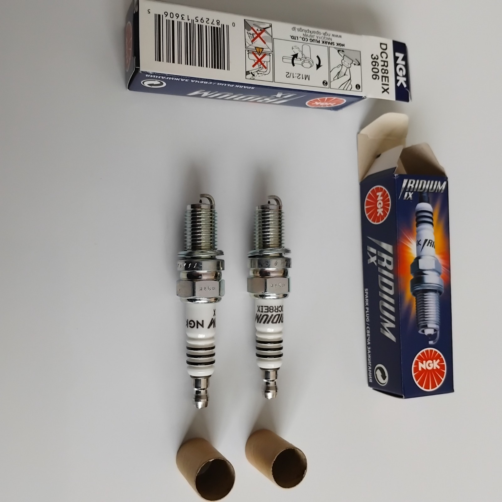 Pack of 2 NGK 3606 Iridium IX Spark Plugs ( IX Upgrade for Ducati, Harley etc. )