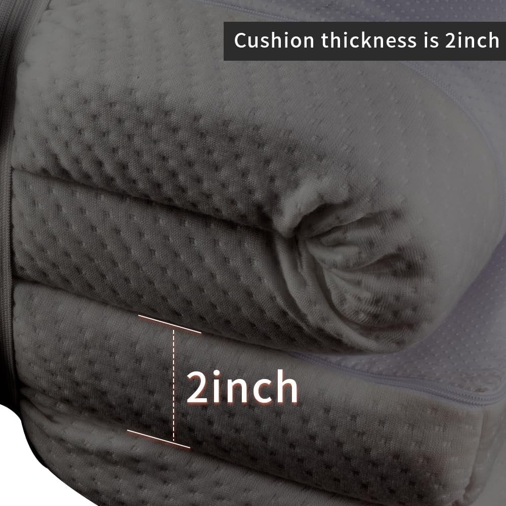 Professional Quality Memory Foam Massage Topper 73x24x2 - Removable & Easy Care