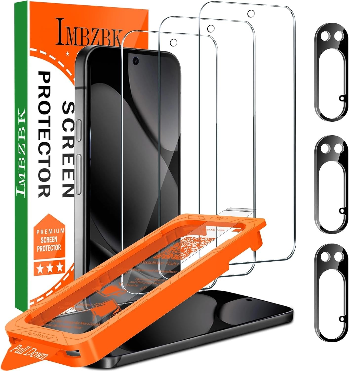 3Pack Screen Protector for Google Pixel 10 Pro XL + 3 Camera Lens Tempered Glass