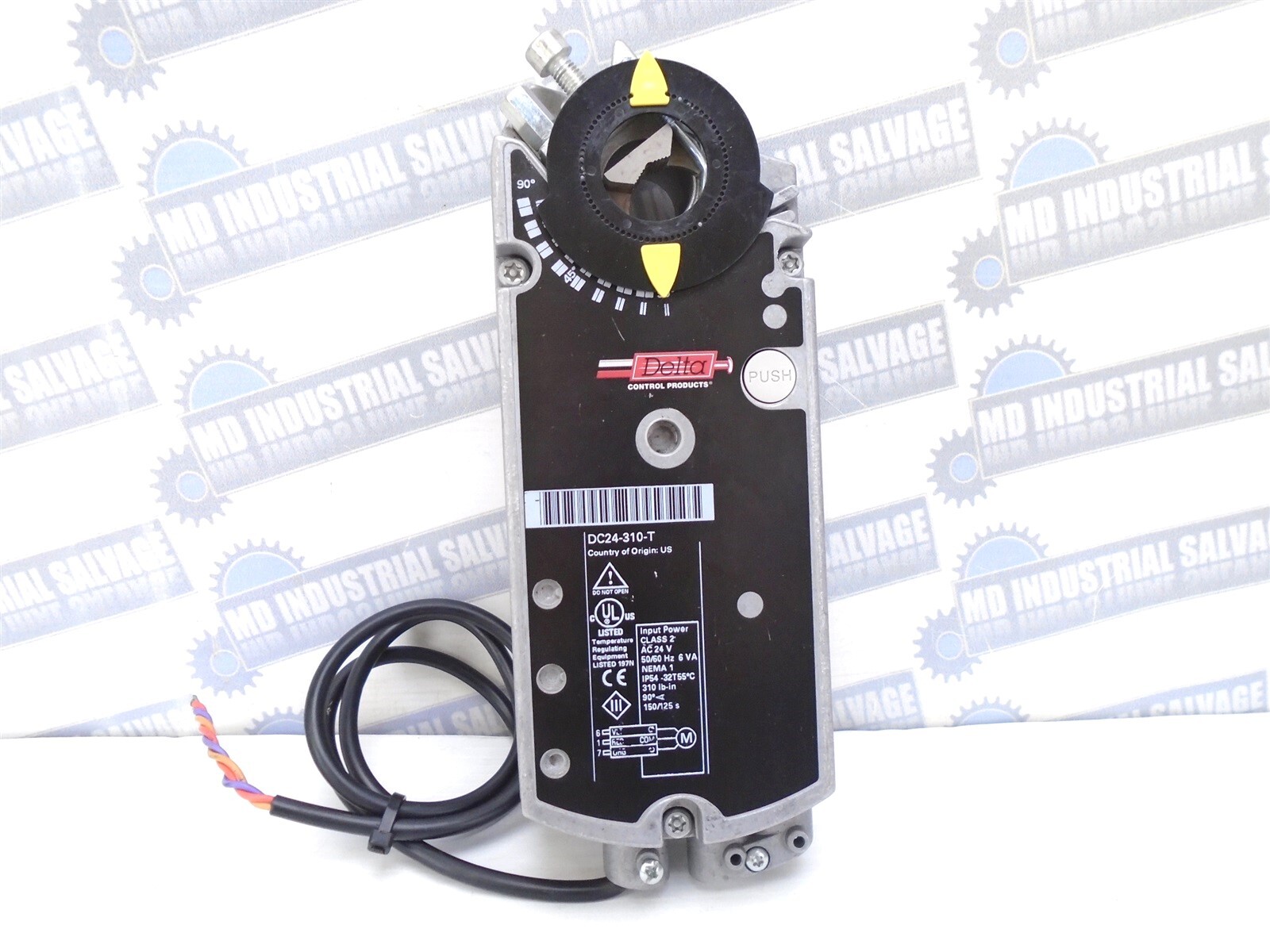 Delta - DC24-310-T - DAMPER & VALVE ACTUATOR - 24VAC 310lb 90° Non-Spring Return