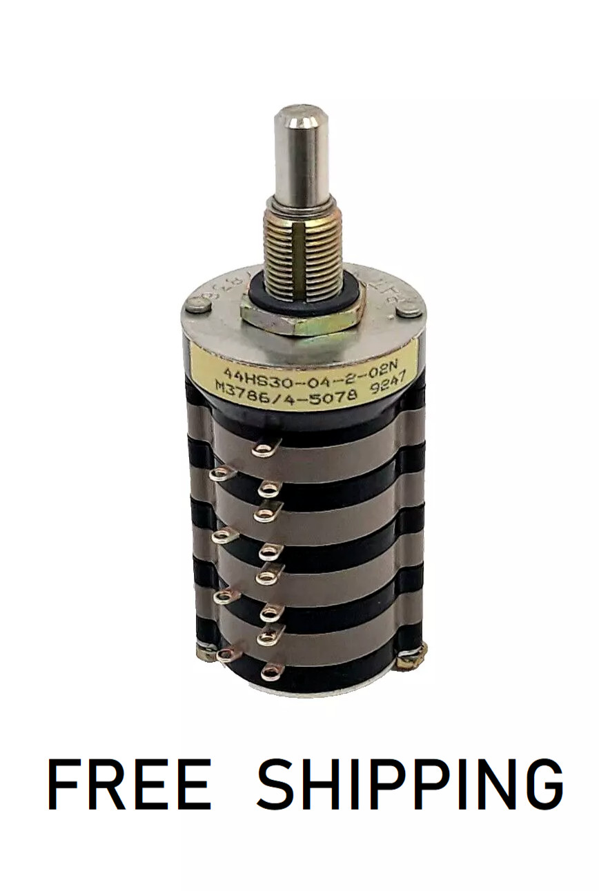 (1x) 1A 115VAC / 28VDC 30°  Rotary Switch - 44HS30-04-2-02N - M3786/4-5078