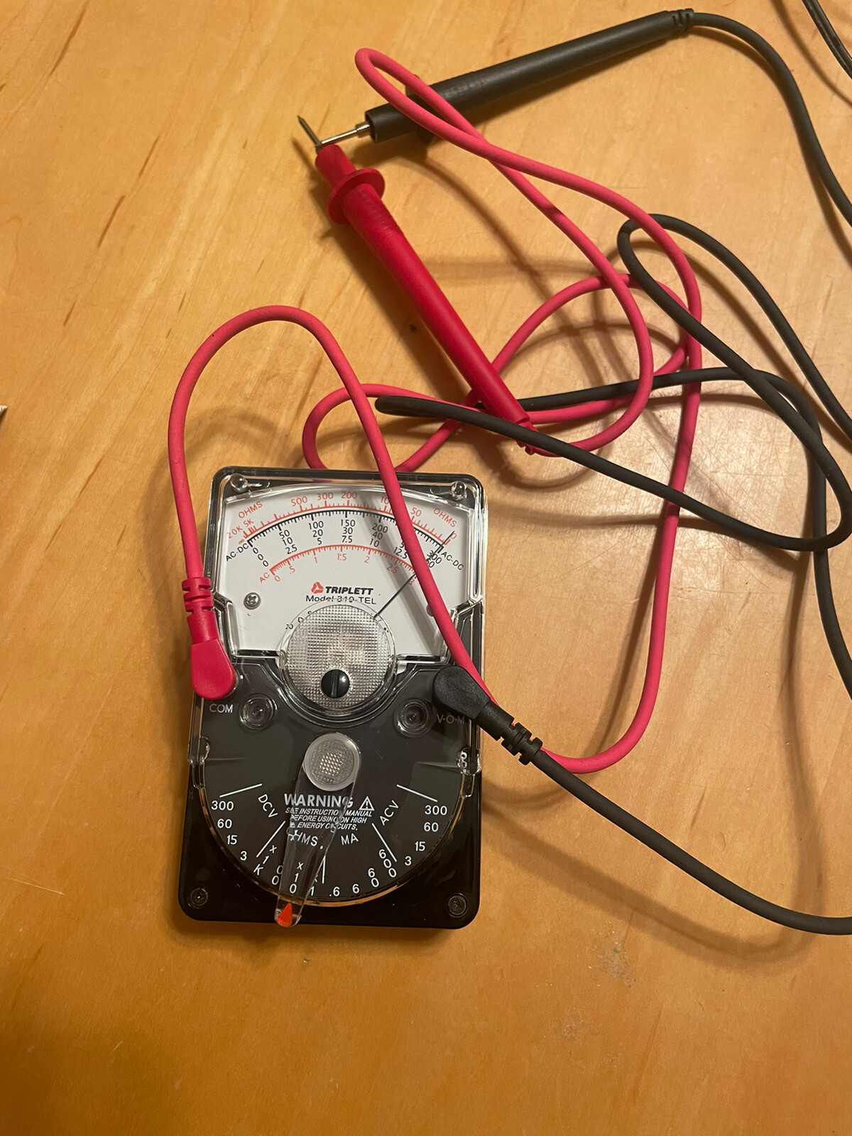 Triplett 3067 Model 310-TEL Analog Volt-Ohm Meter