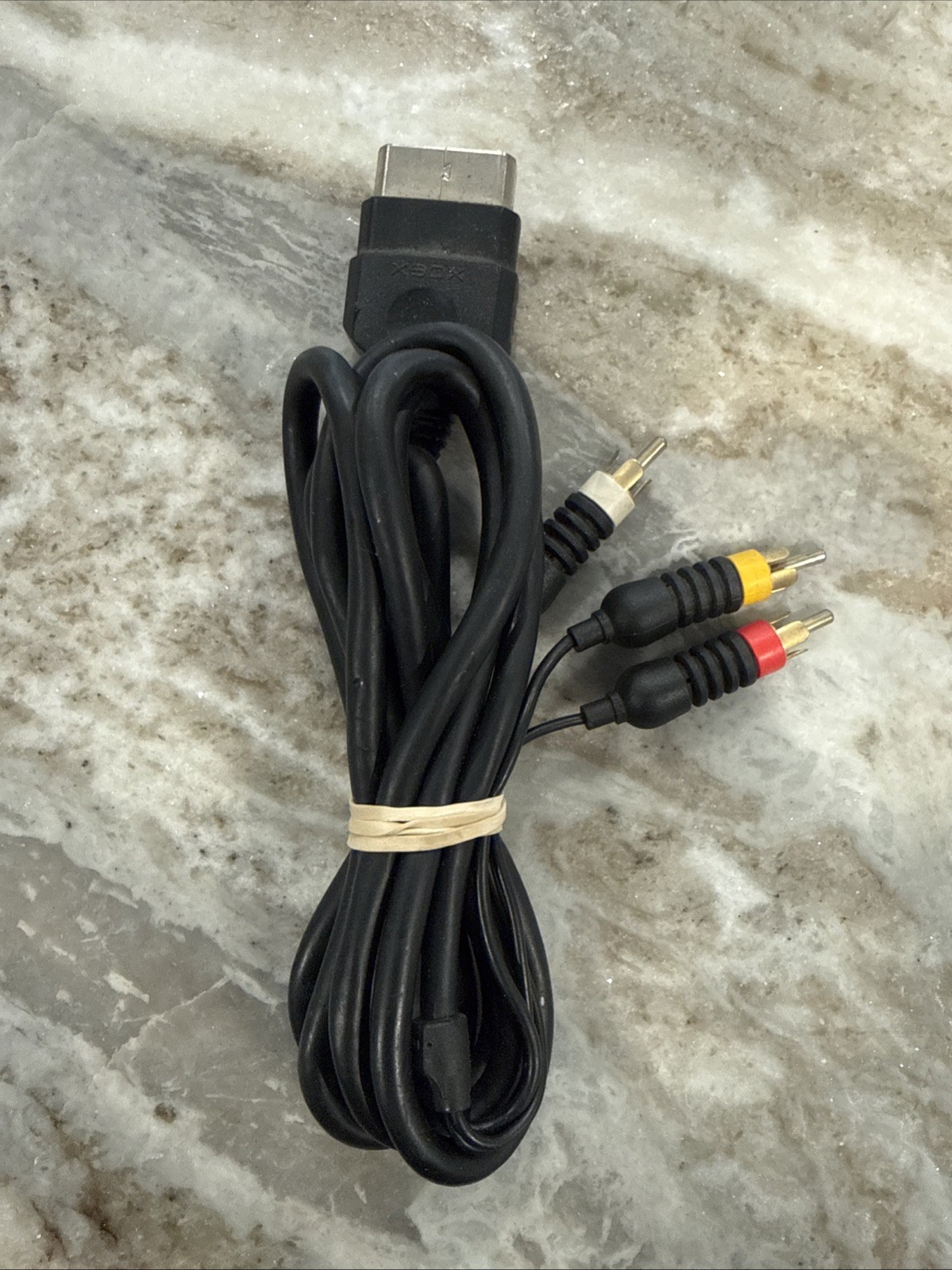 Original Xbox OEM Authentic RCA AV Audio Video Cable Cord TESTED
