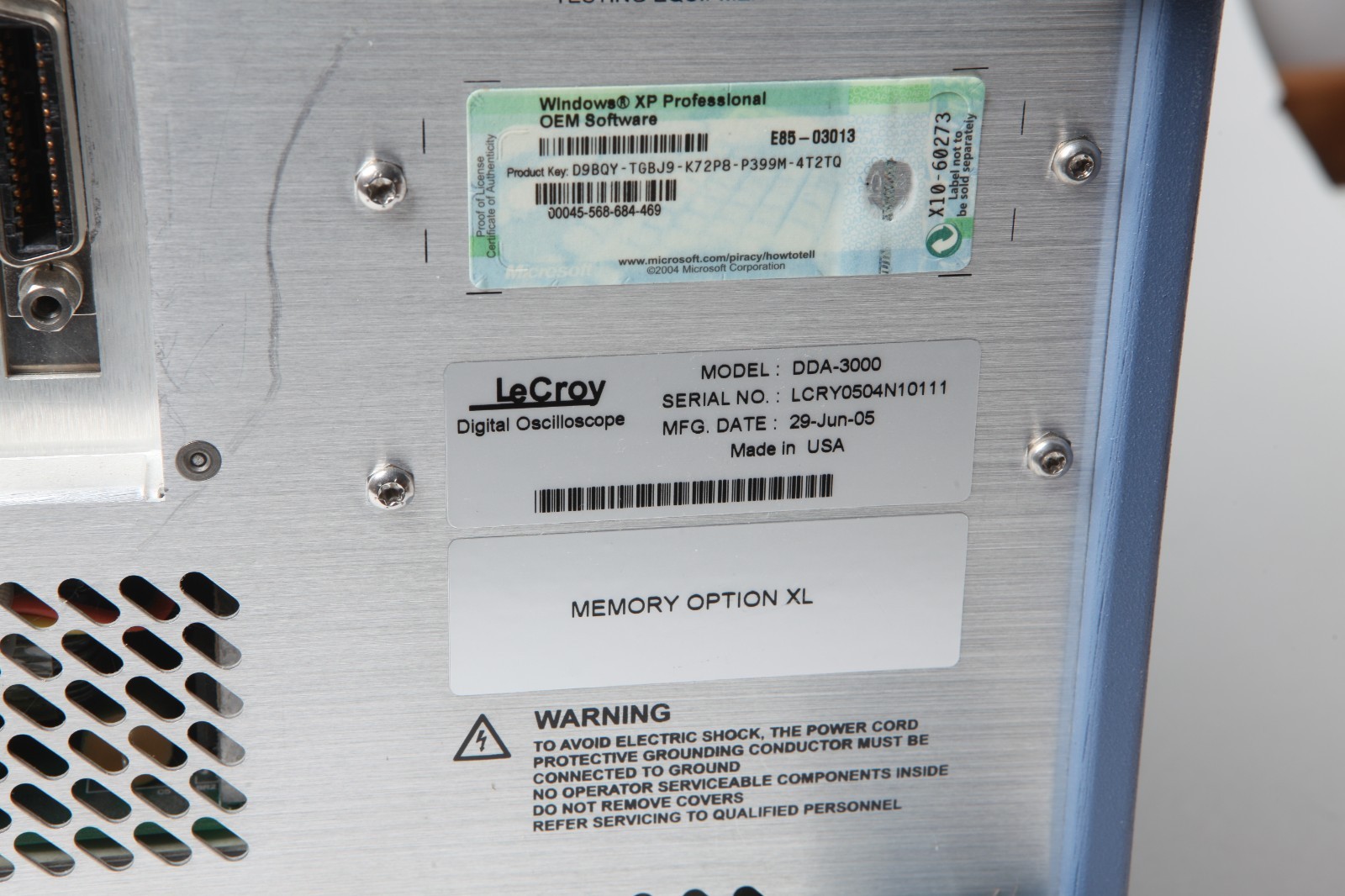 LeCroy DDA-3000 3 Ghz Disk Drive Analyzer Opt XL, GPIB1 - READ, AS-IS