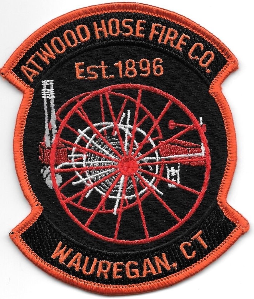 Atwood Hose Fire Comp., Wauregan, Connecticut  (3.5" x 4.5" size) fire patch