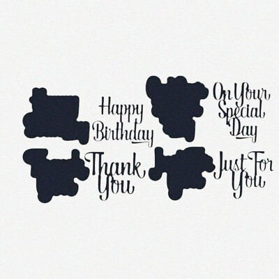 Happy Birthday Scrapbooking and Card Making Cutting Dies