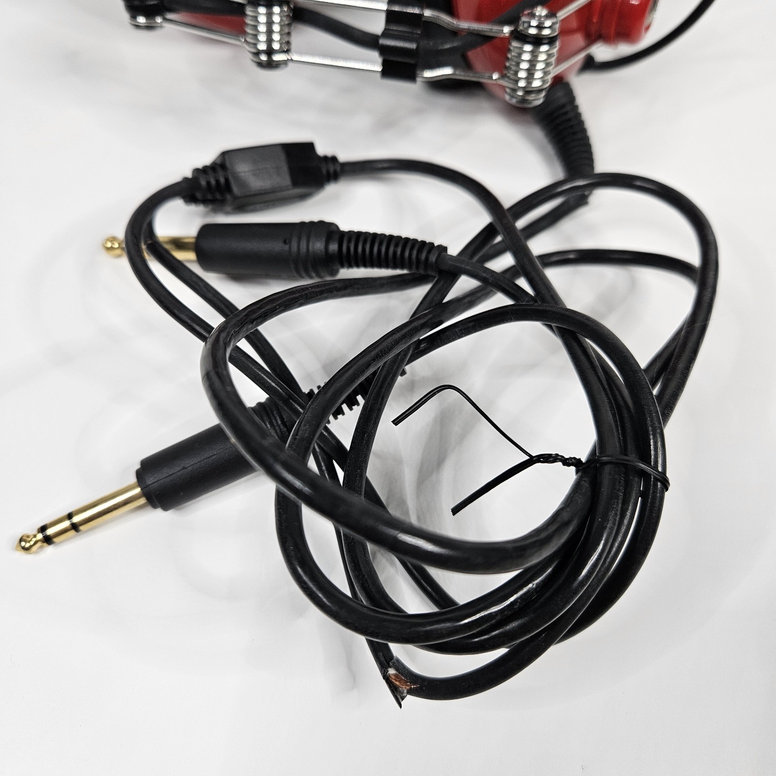 AVCOMM AC-250PNR Red Headset Bundle With Accessories