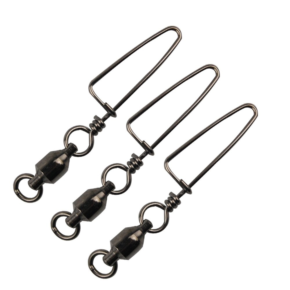 10 30 Pack Highstrength Fishing Ball Bearing Swivel With Coastlock Snap Strong W