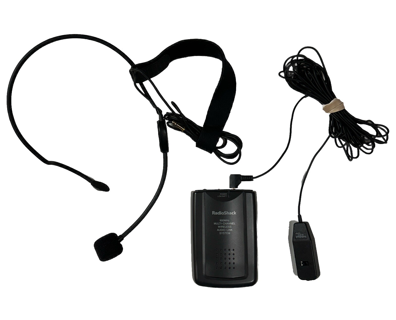 Radio Shack 900 MHz Audio Link Transmitter Wireless 32-1252 W 33-3012 Headset