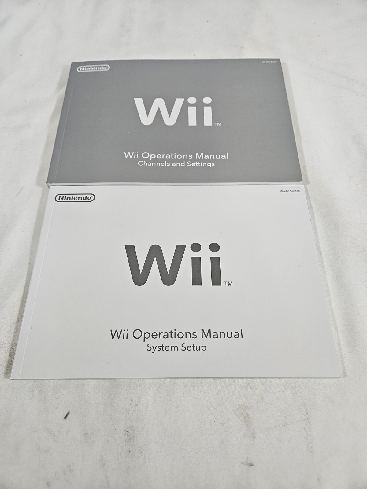 Nintendo Wii Console Operations Manual. Channels Settings System /Manual Only/