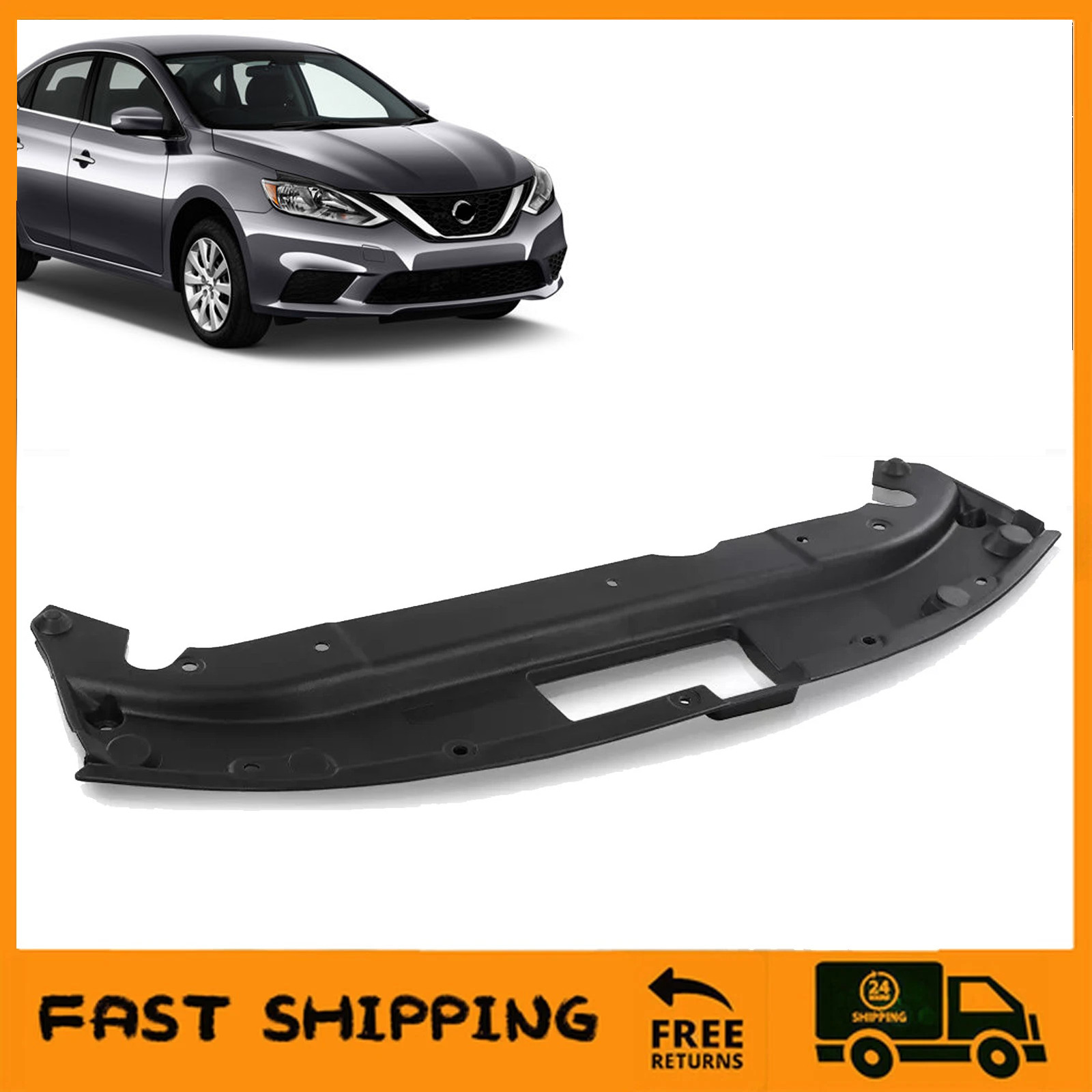 Upper Radiator Support Cover Sight Shield For 2016-2019 Nissan Sentra 2017 2018