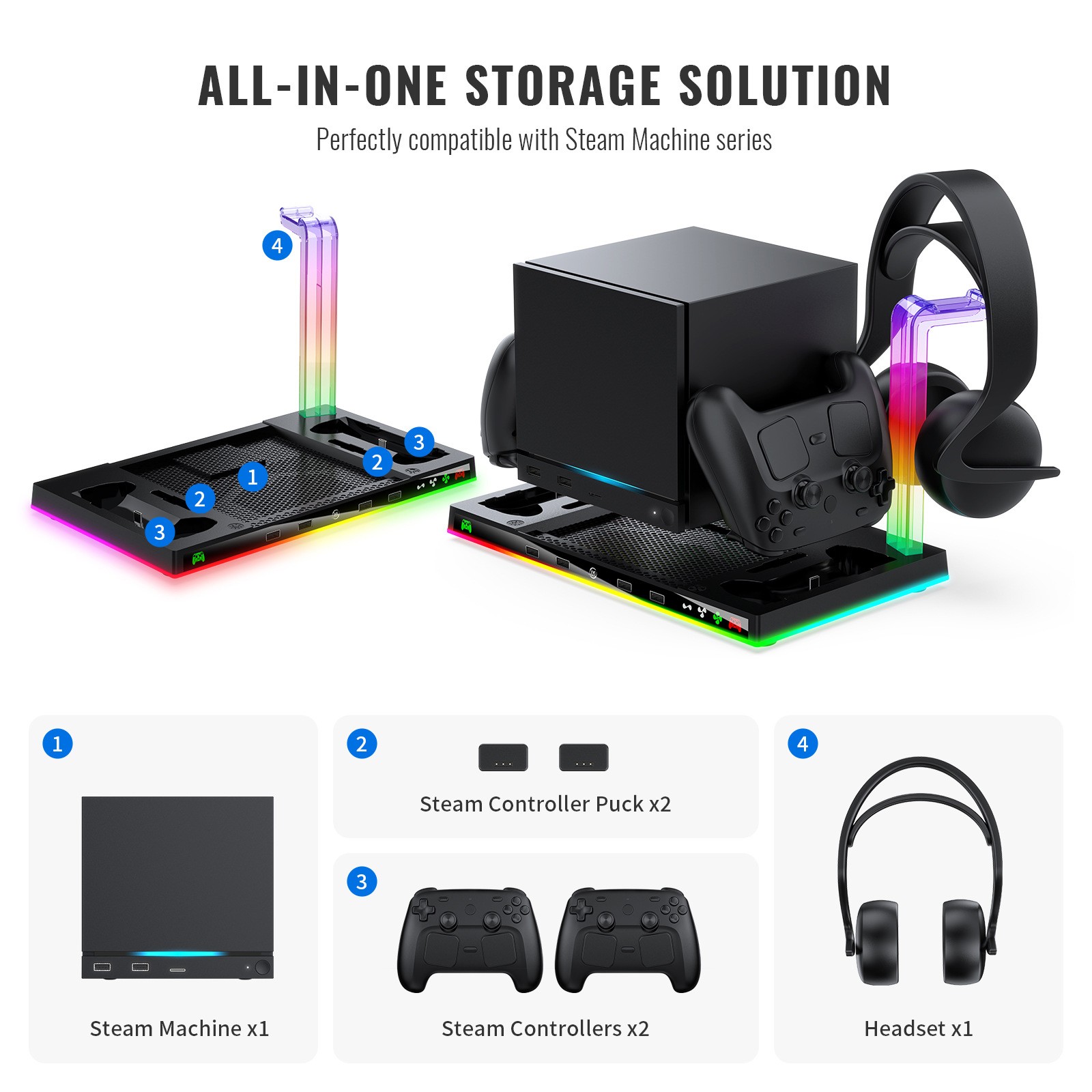 Cooling Fan Stand For Steam Machine Game Console Steam Controller Radiator Base