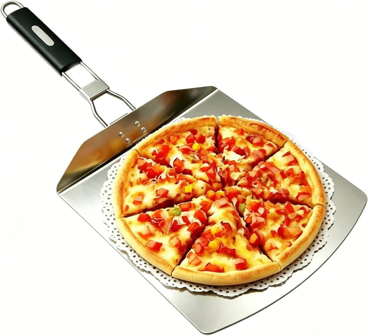 Pizza Peels,Pizza Peels Metal,Pizza Steel for Oven，Pizza Paddle。Essential Kitche