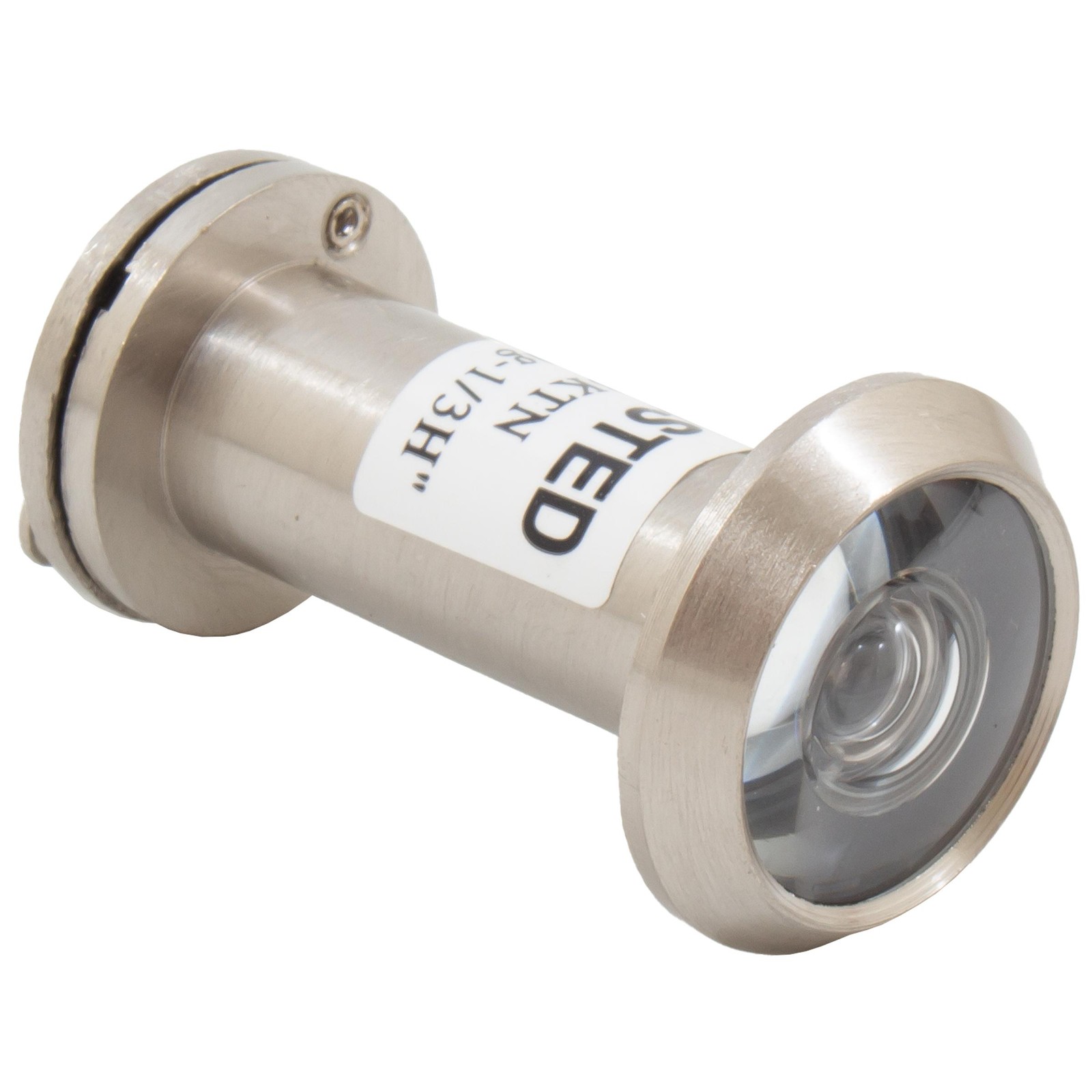 UL-Rated Door Viewer with Cover, 180 Degrees, 9/16" Bore Hole, Adjusts from 1-3/