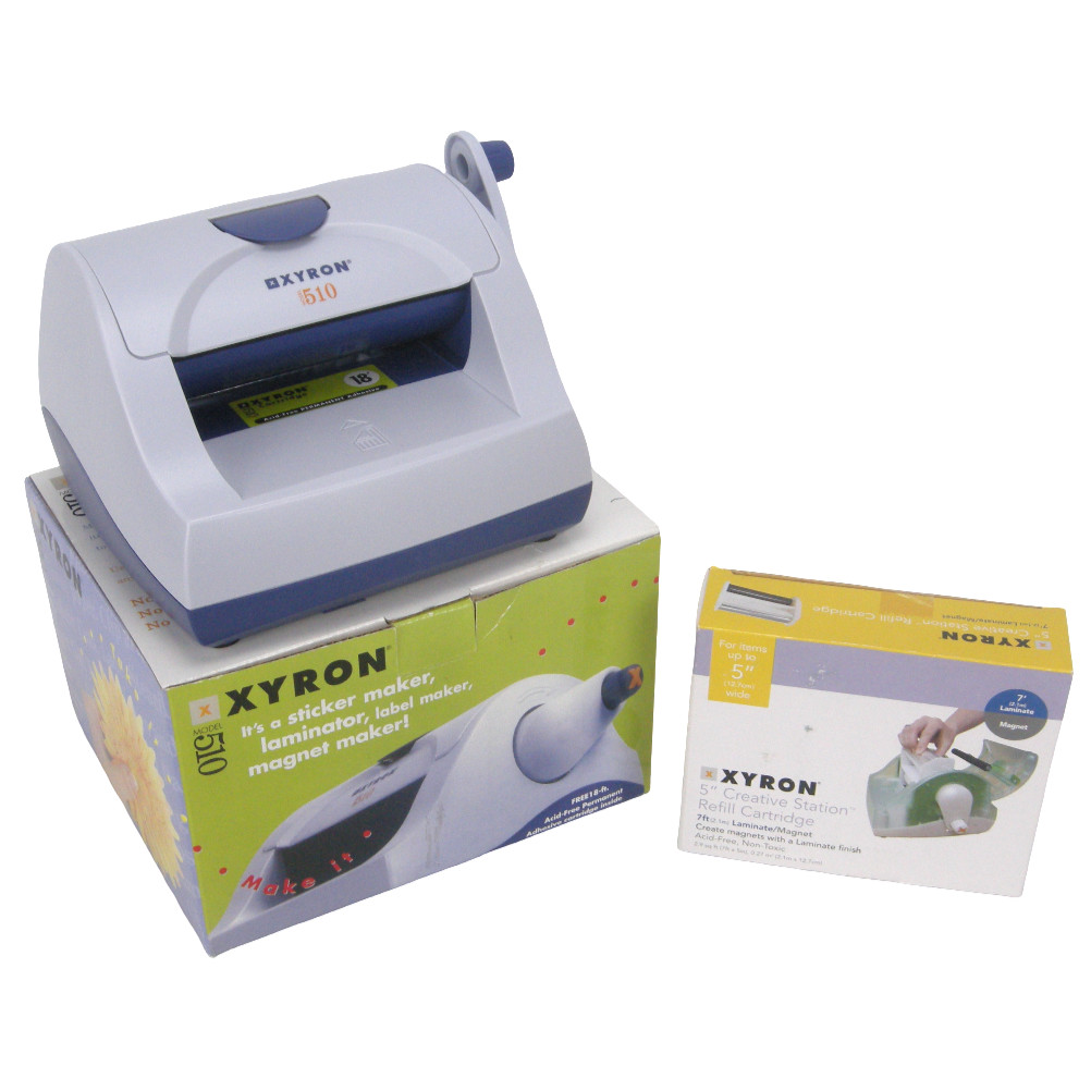 Xyron 510 Creative Station Crafting Machine w Extra Laminate Magnetic Cartridge