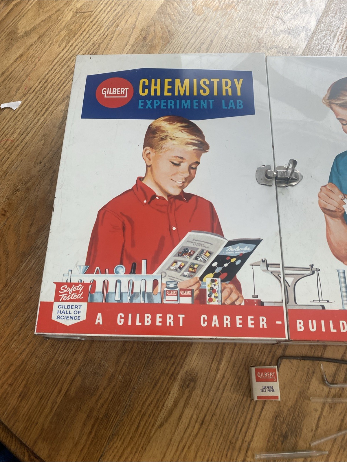 6 Bay Gilbert Chemistry Set 1960's? # 12042