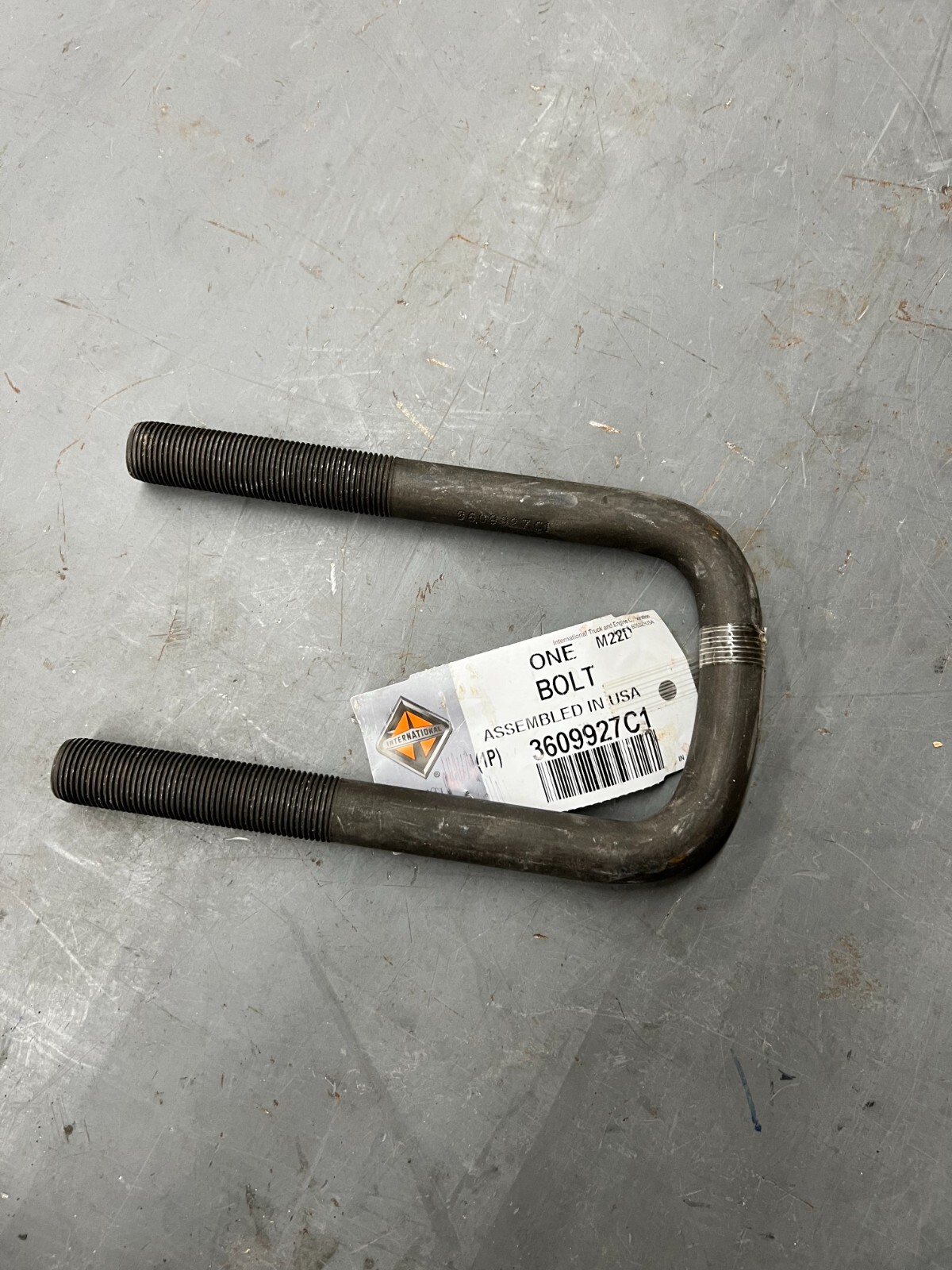 GENUINE NEW OEM INTERNATIONAL BOLT, "U" 3/4" X 7" UNF 3609927C1