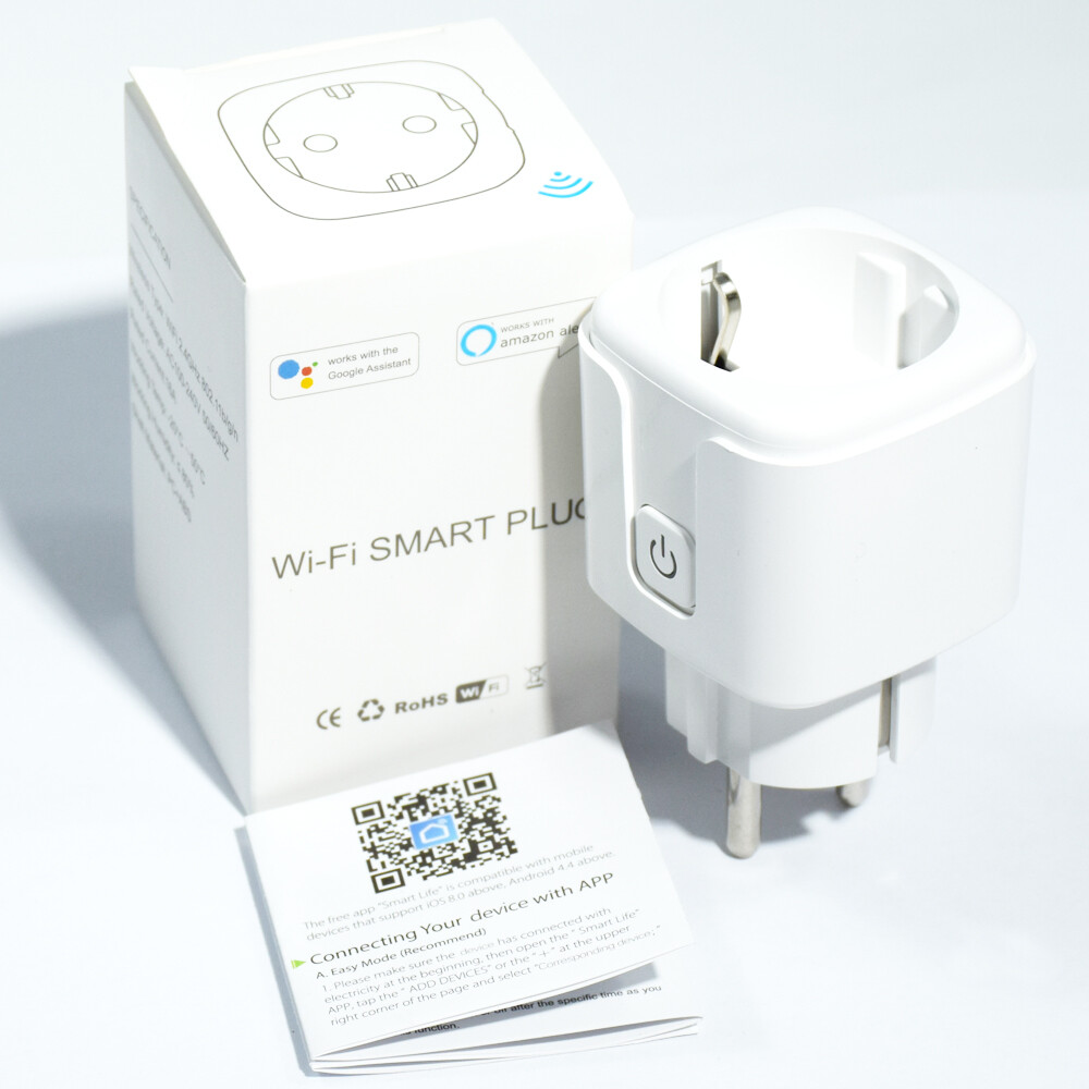 Smart Plug WiFi Socket EU 16A Timing Function Tuya SmartLife APP Alexa Google