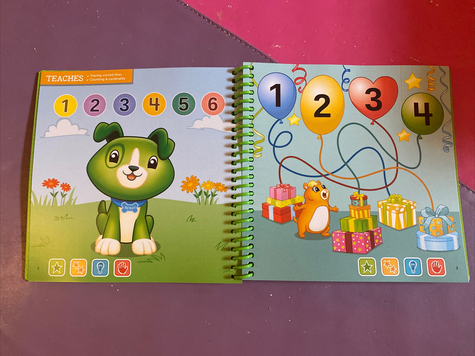 NEW LeapFrog Leap Start Preschool book — SCOUT & FRIENDS MATH PROBLEM SOLVING