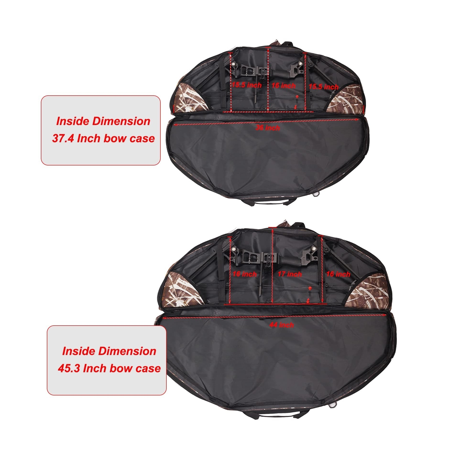 SOPOGER Archery Soft Compound Bow Case Holder Carry Bow Bag Case with Arrows ...