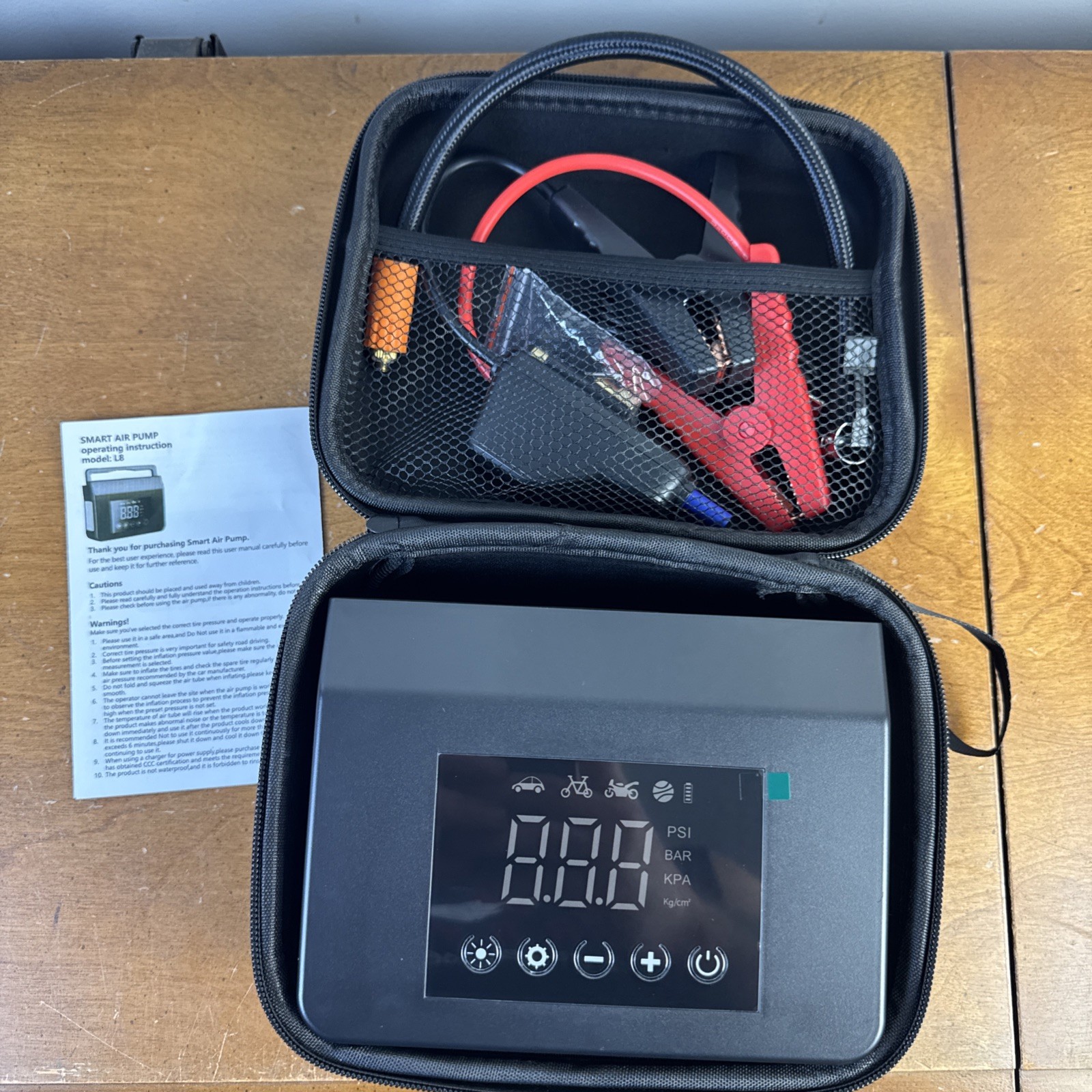 Smart Air Pump - Car Jump Starter Model L8 (Open - Box / New)