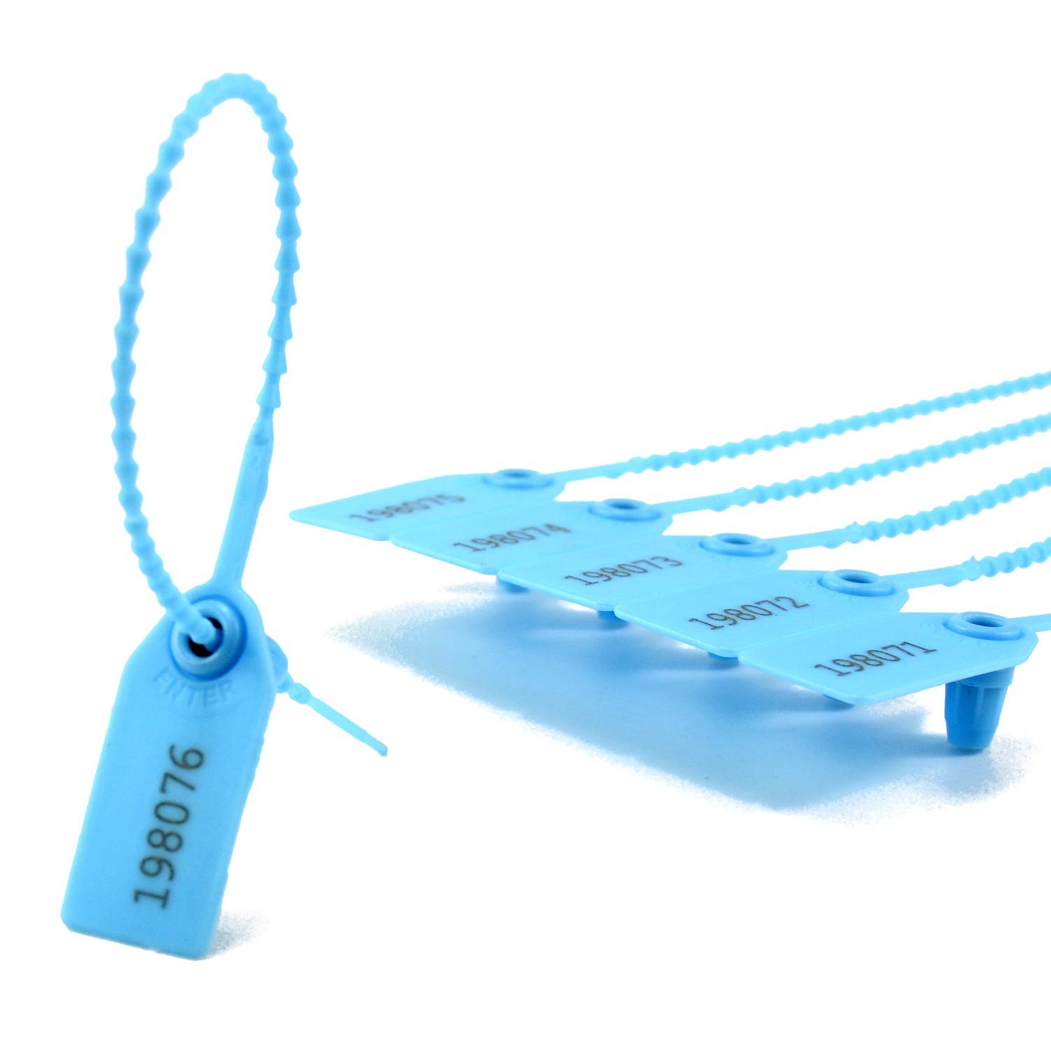 100 Numbered Plastic Tamper Seals Self Locking Security Tags Zip Ties Label f...