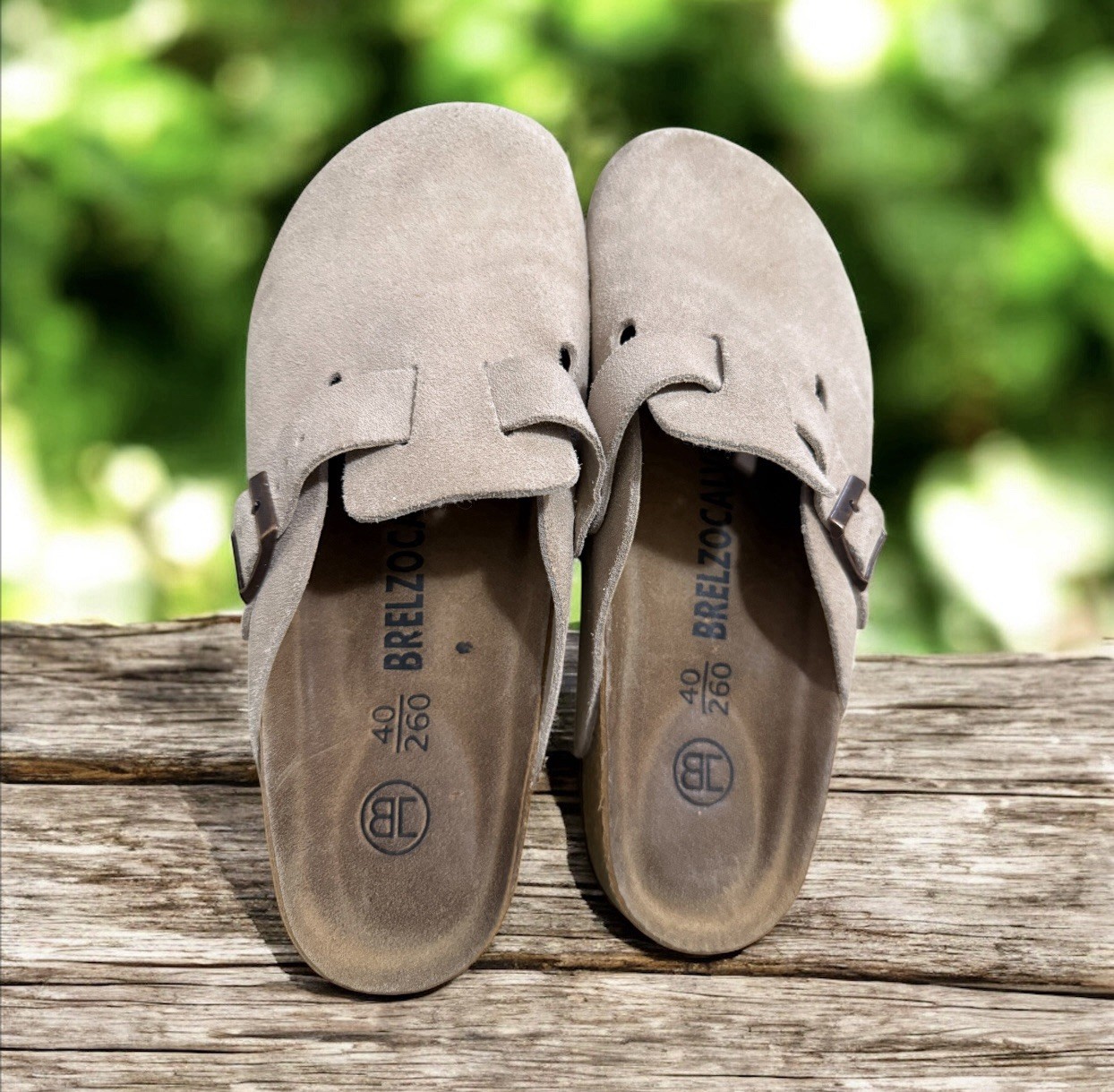 Brenzocalvior Boston Classic Taupe Suede Leather Unisex Shoes Narrow/Wide 40