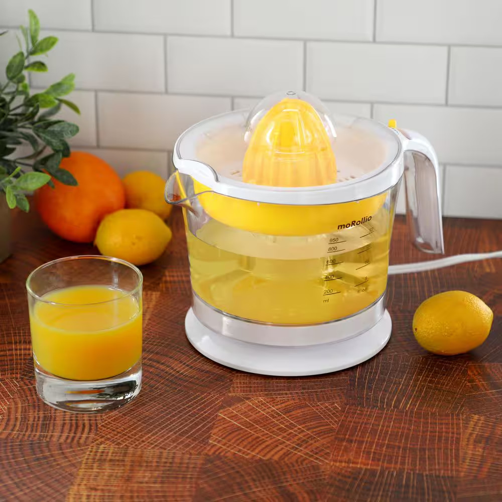 32 Oz. Compact Electric Citrus Juicer in Yellow