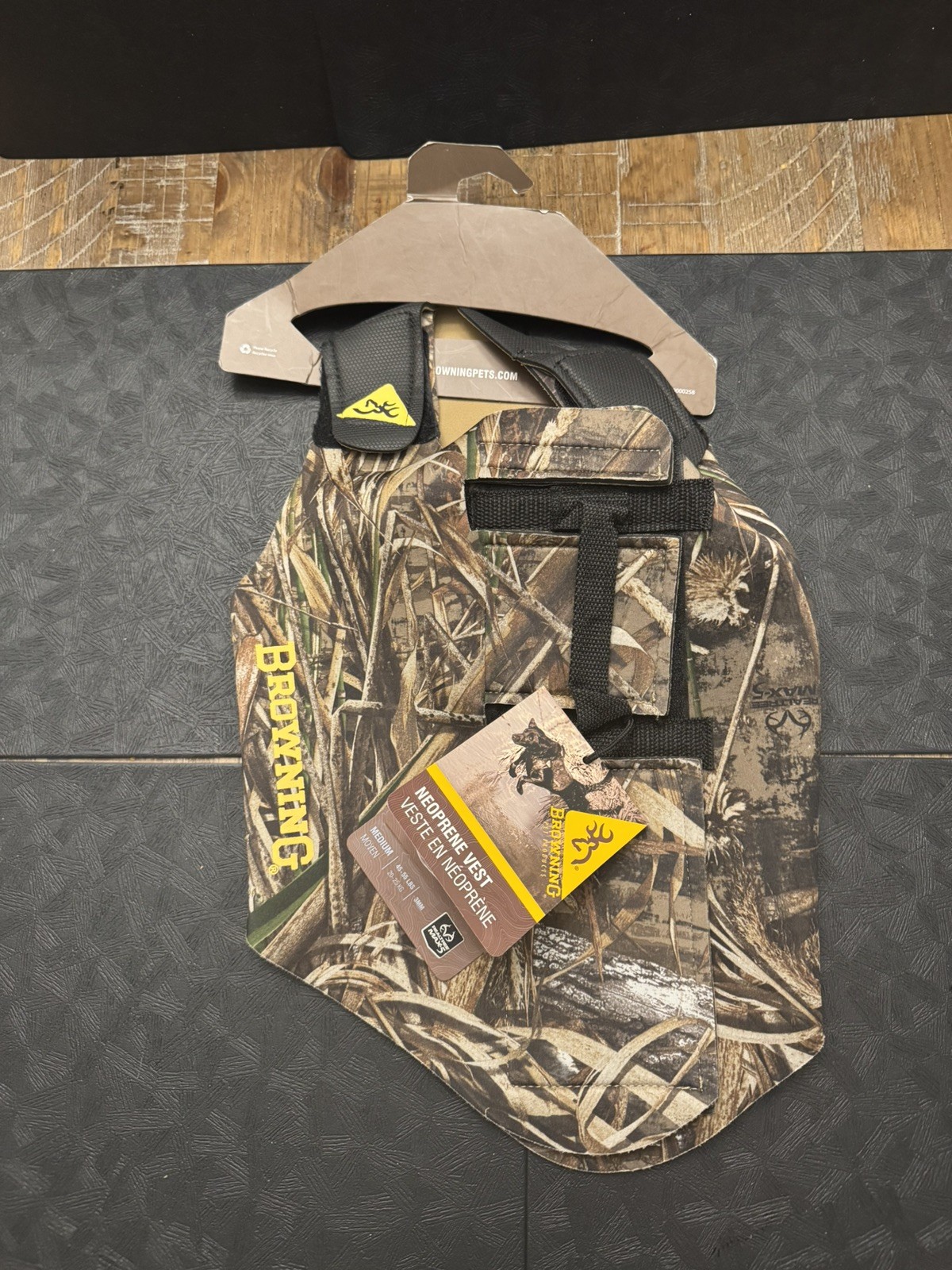 Browning Camo Neoprene Dog Vest Medium 3mm 45-55Lb Camouflage Hunting NEW