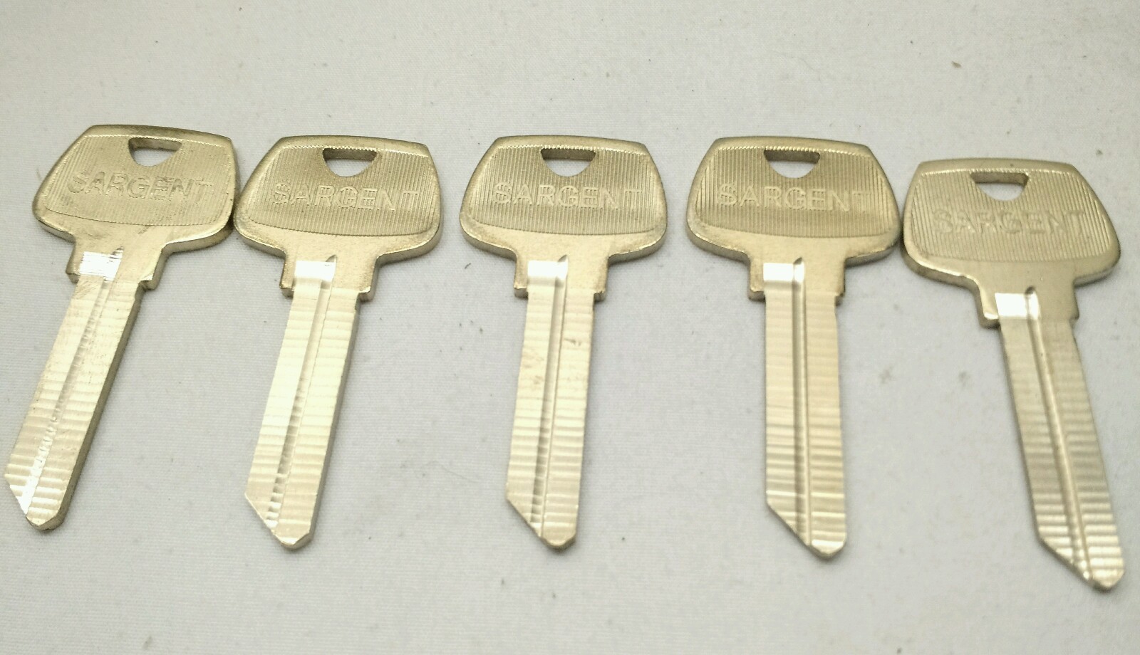 NEW OLD STOCK QTY: 5 ORIGINAL Sargent 6275 RE 6-Pin Key Blanks, Steampunk