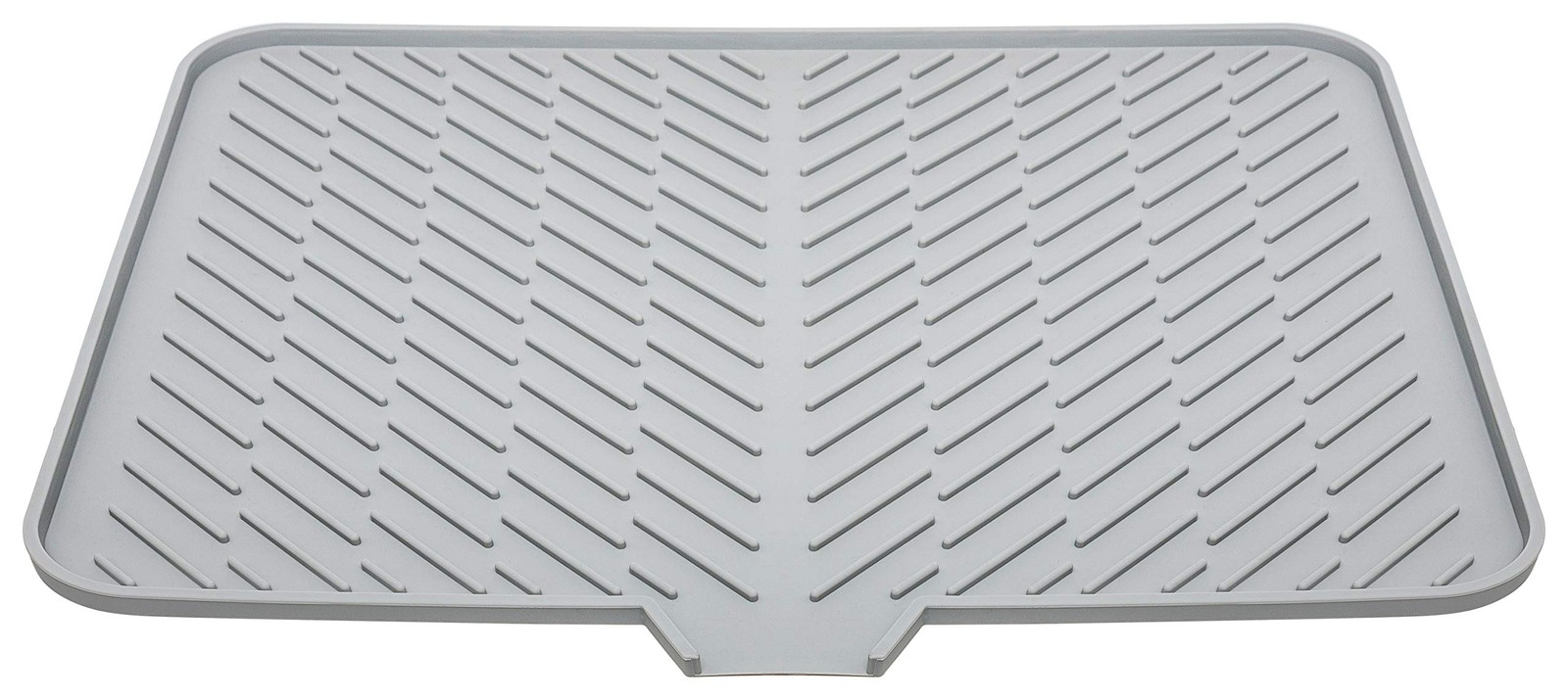 Luxet Silicone Dish Drying Mat with Built-in Drain Lip - Hygienic Drying Pad - S