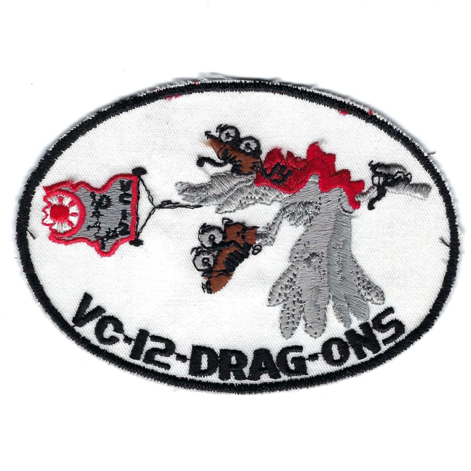 ORIGINAL 70's VC-12 DRAG-ONS (SCHIFFLI  MADE) patch