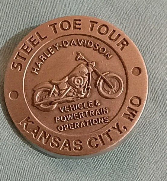 Harley Davidson Rare 2012 Steel Toe Tour Pin Motorcycle Kansas City, MO
