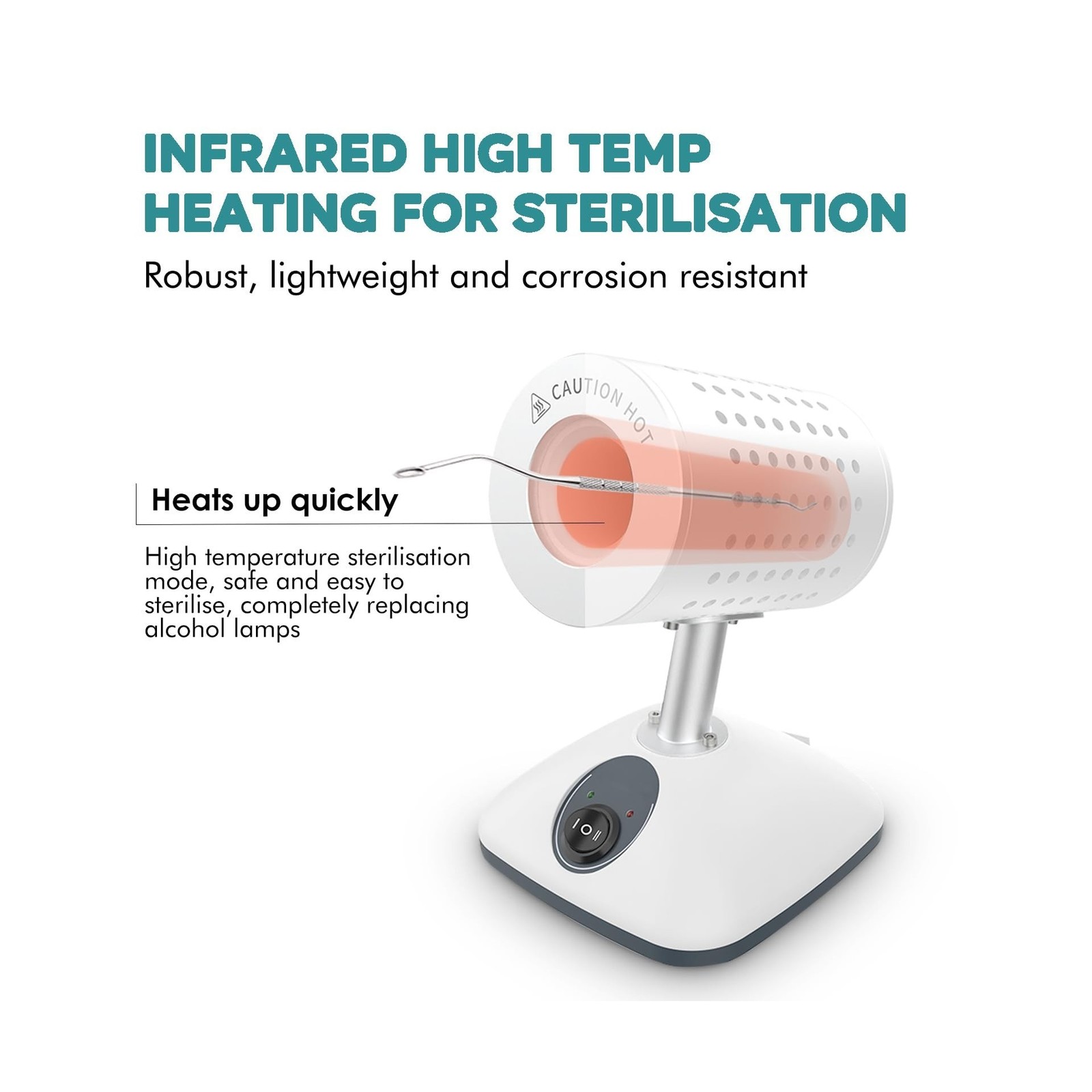 Lab DS-900S Infrared Sterilizer Autoclave Sterilizers Two Adjustable Heating ...