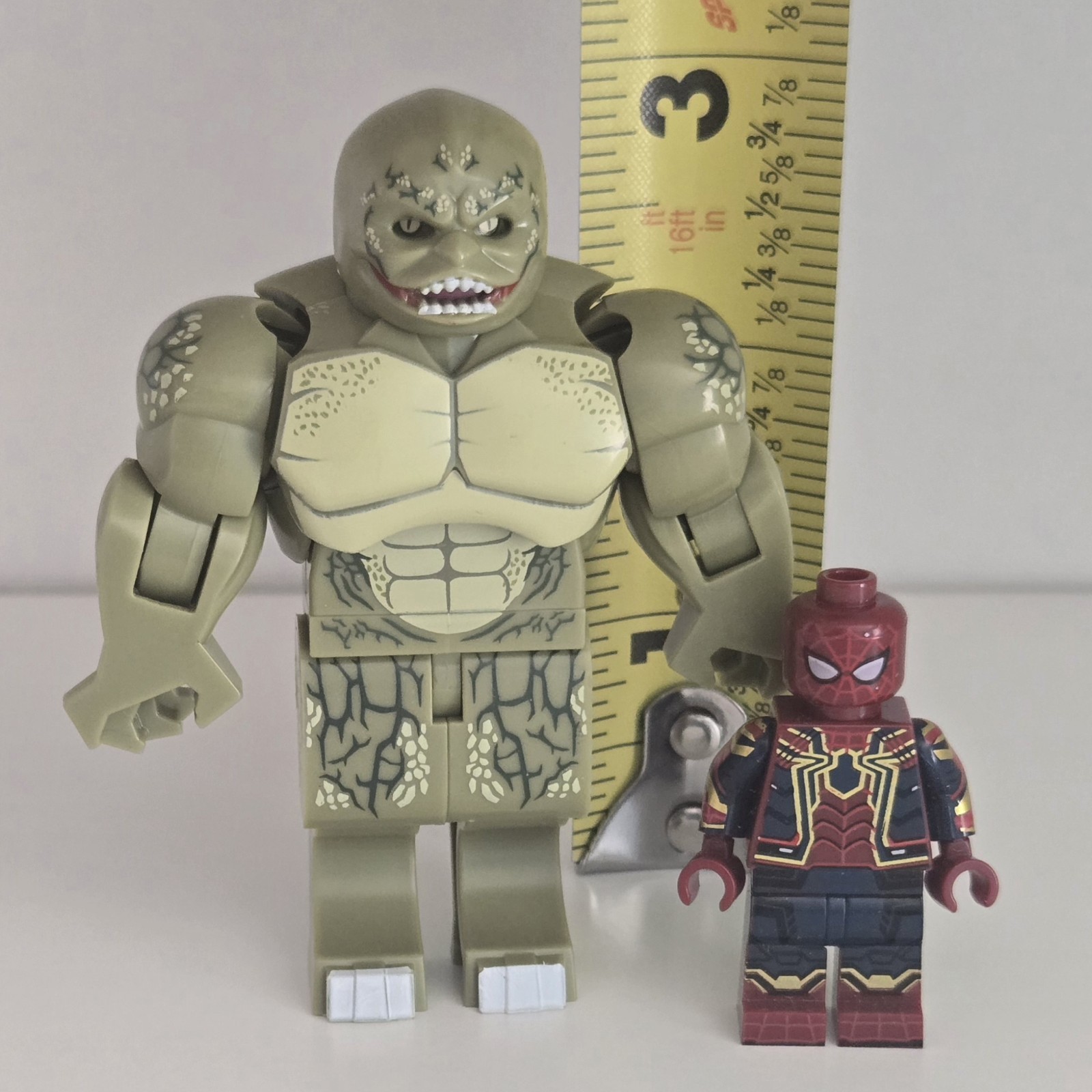 Lego Lizard Spider-Man Custom Minifigure Big Fig
