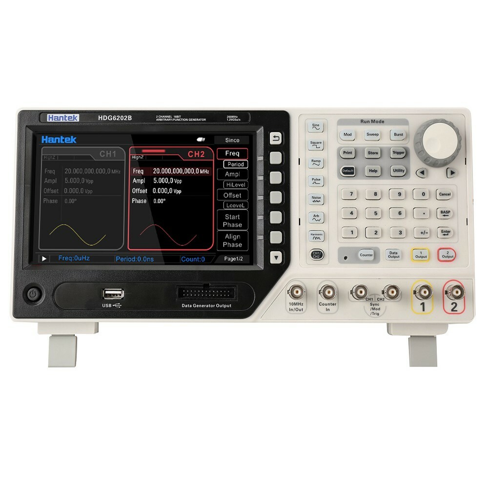 Hantek HDG6202B Arbitrary Function Waveform Generator Pulse Cymometer 2CH 200MHZ