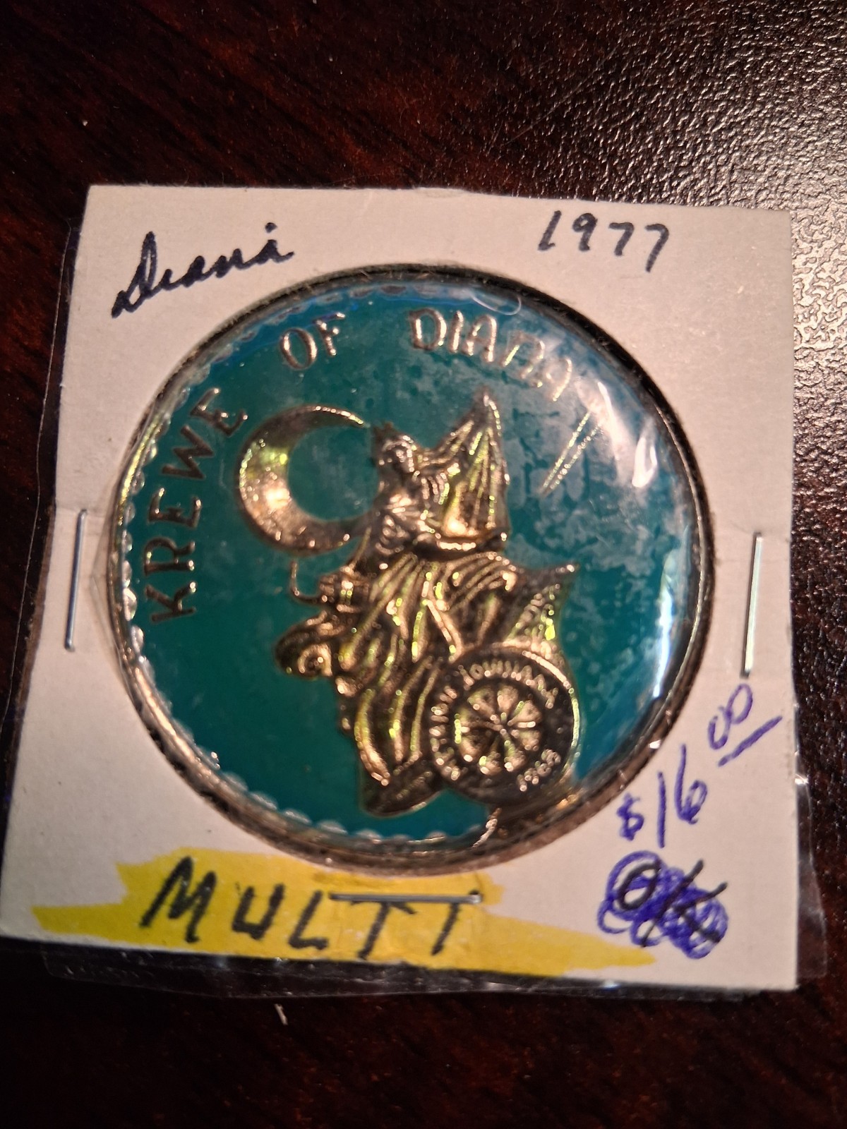 1977 Diana Multi Color Doubloon - Mardi Gras