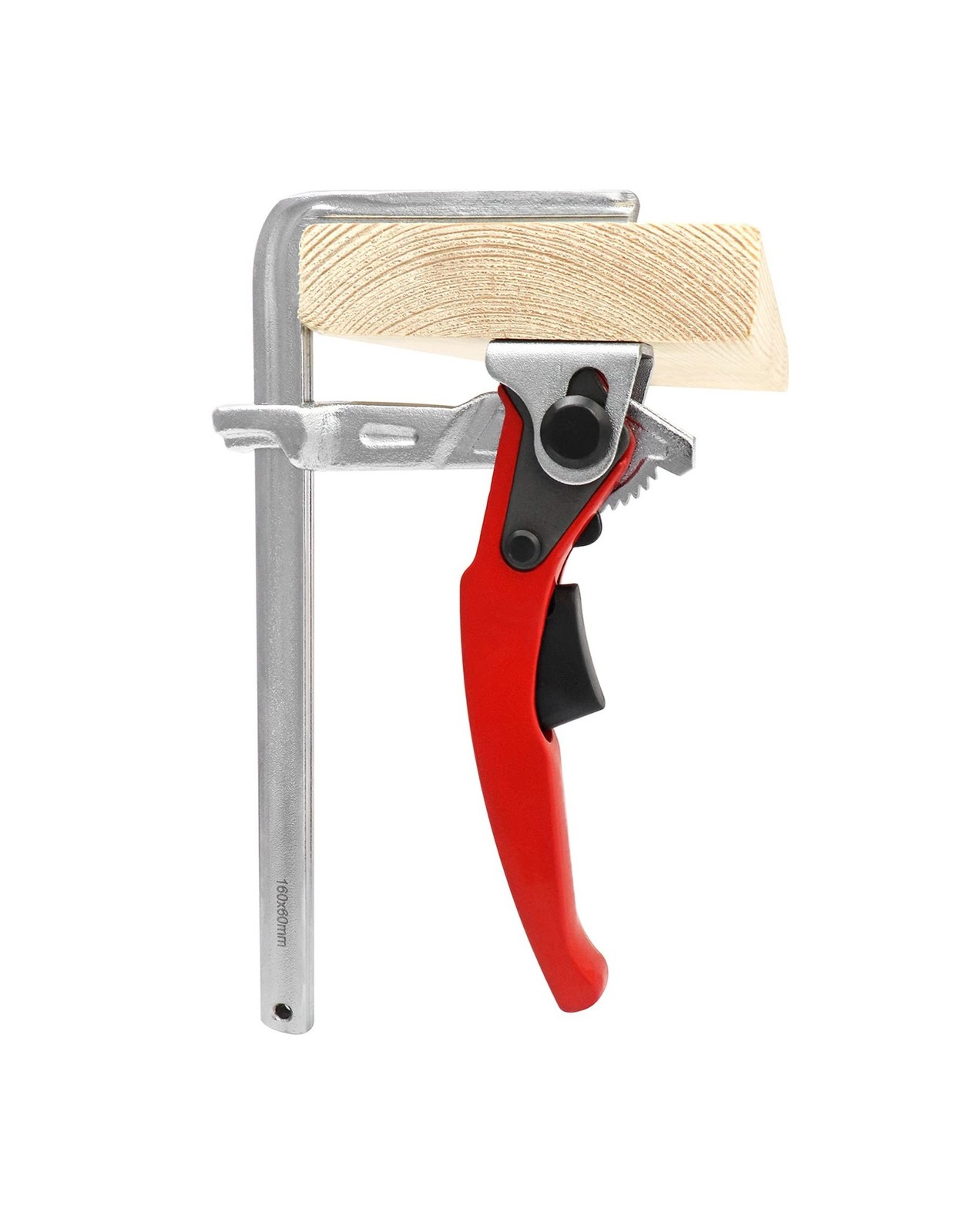 QWORK Ratcheting Table Clamp, 4 Pack Quick Release Bar Clamp with 6-5/16" Cap...