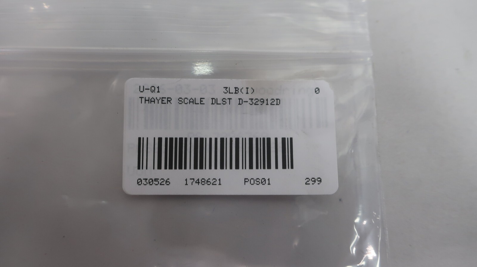 Thayer Scale DLST D-32912D Scale
